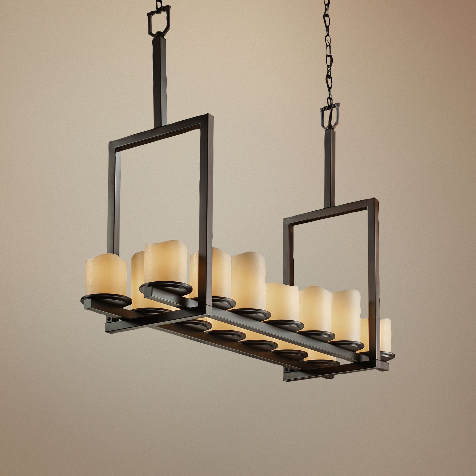 CandleAria Dakota 42"W Bronze Kitchen Island Light Pendant