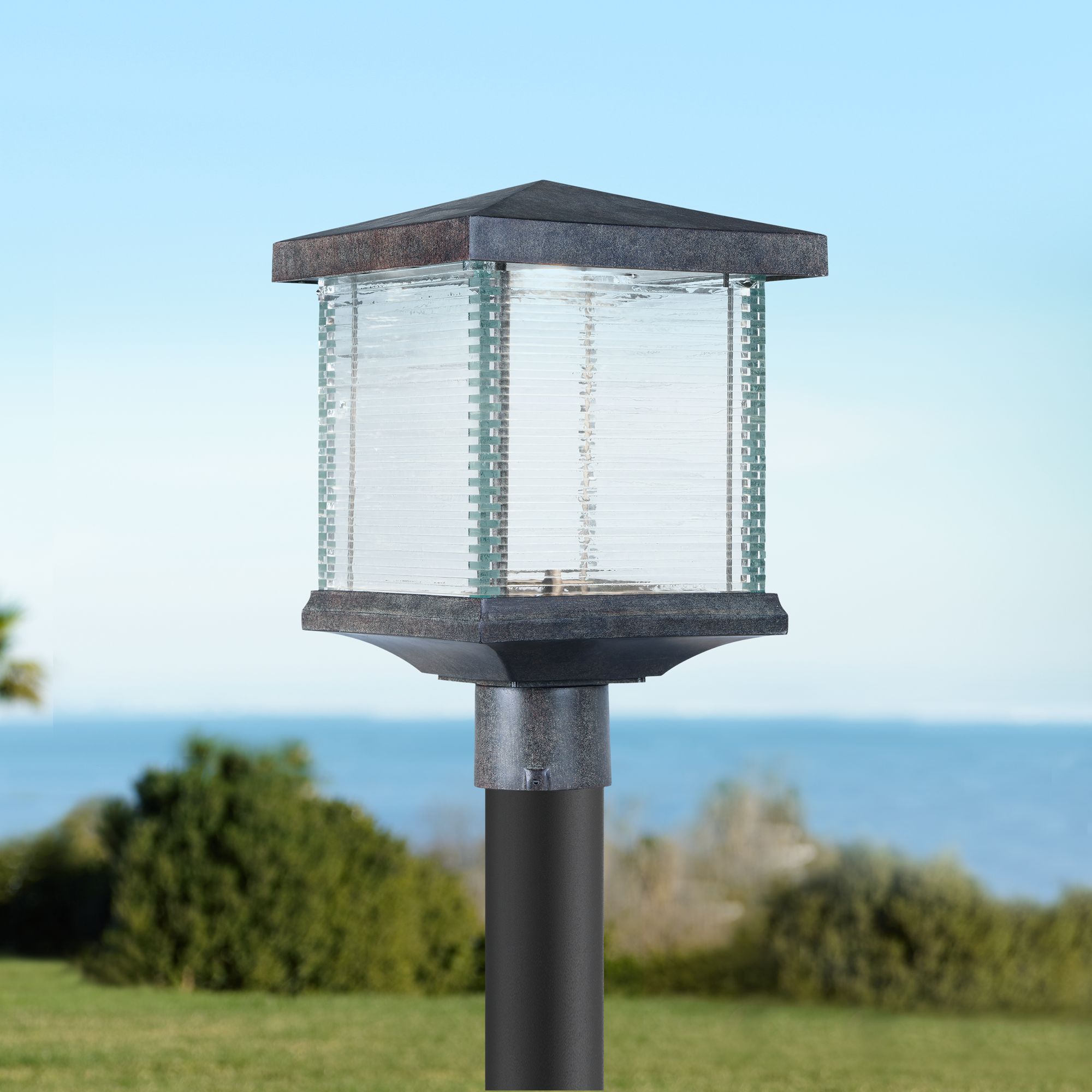 Maxim Triumph VX 15" High Earth Tone LED Outdoor Post Light