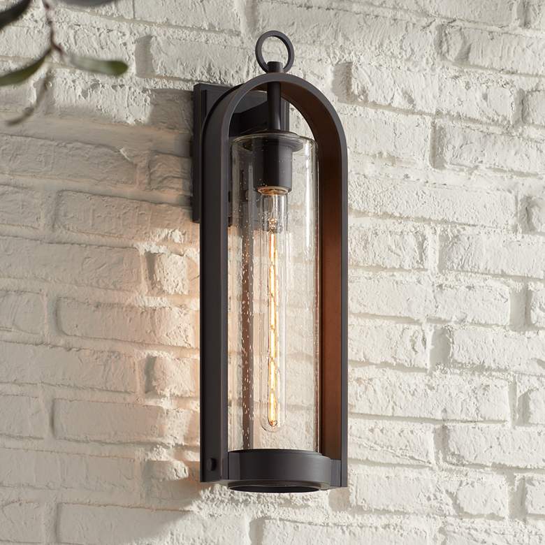 Kamstra 20 3/4&quot; High Oil-Rubbed Bronze Outdoor Wall Light