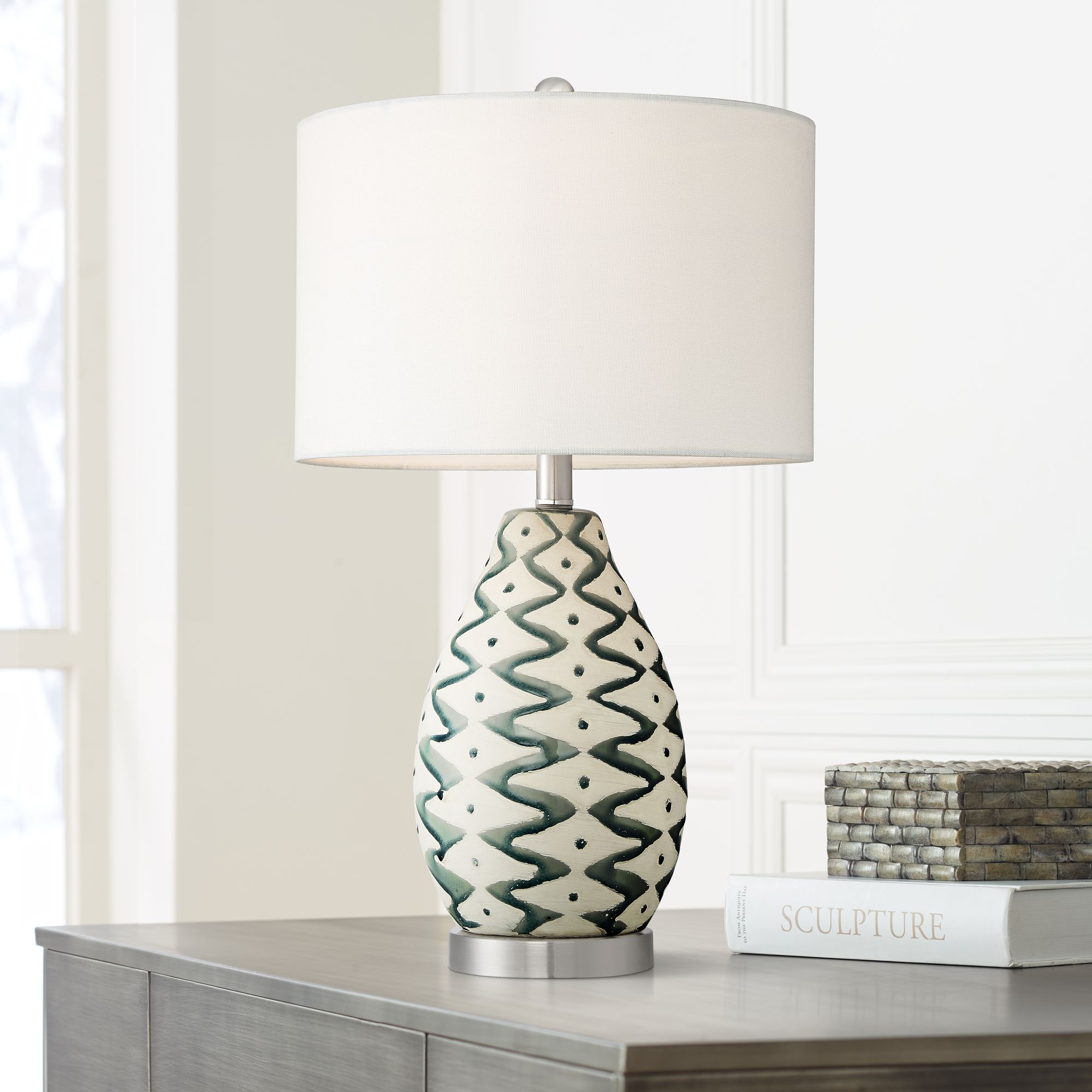 Jones Painted Ceramic Table Lamp