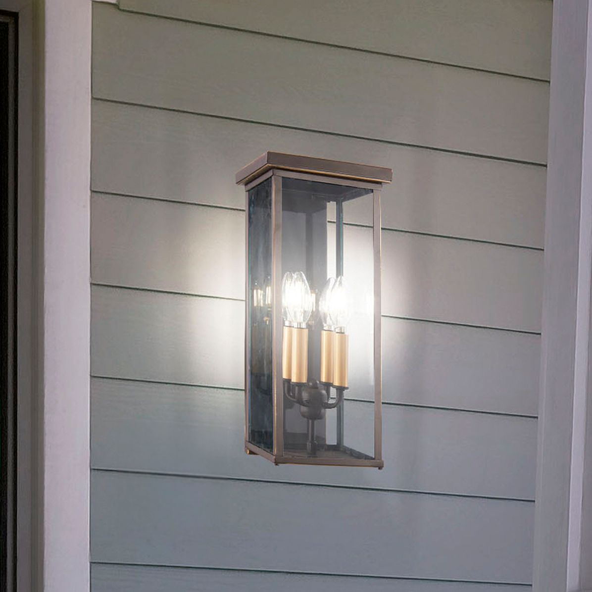 Casway 17" High Oil-Rubbed Bronze Outdoor Pocket Wall Light