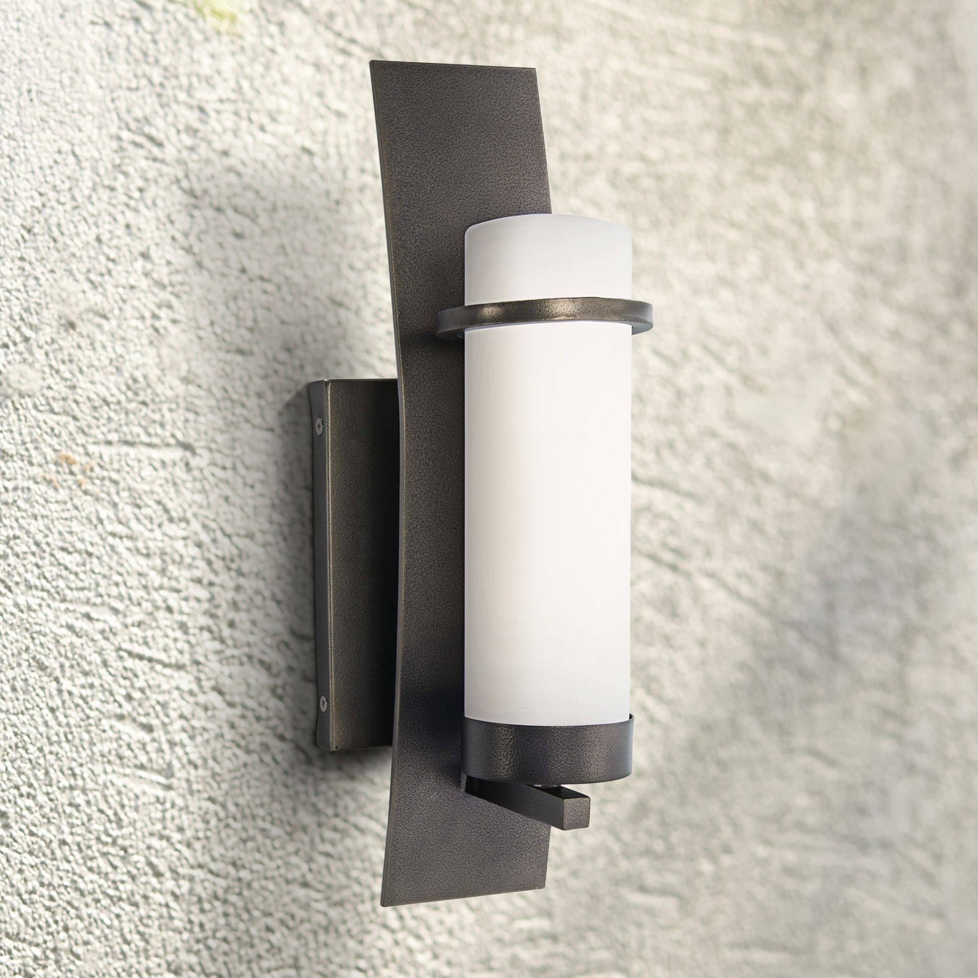 Arcus Truth 16" High Smoke Iron Outdoor Wall Light