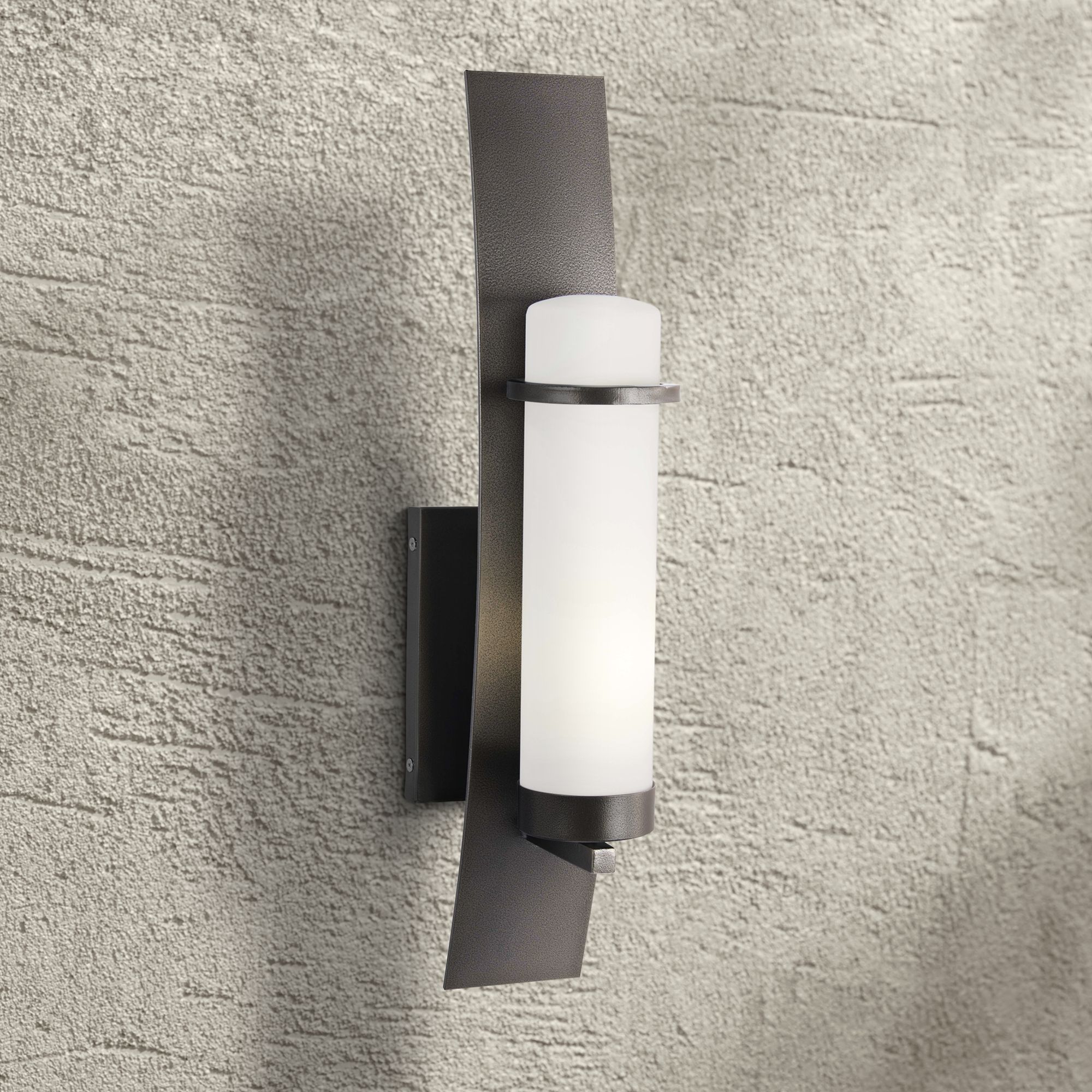 Arcus Truth 22" High Smoke Iron Outdoor Wall Light