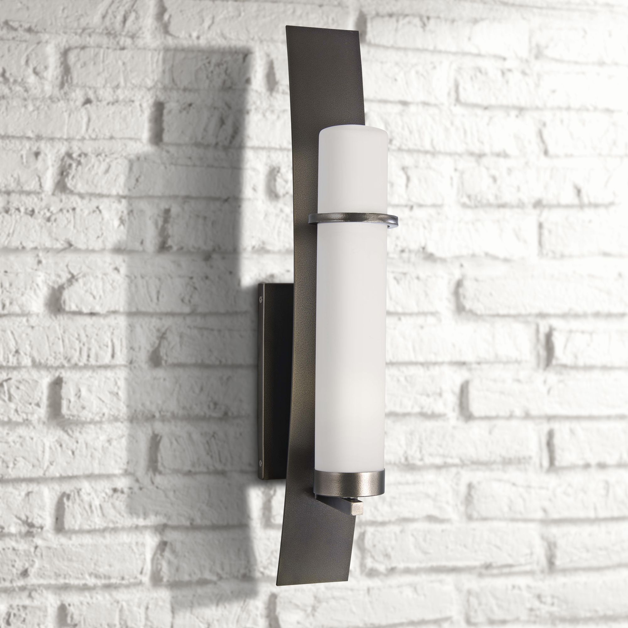 Arcus Truth 26" High Smoke Iron Outdoor Wall Light