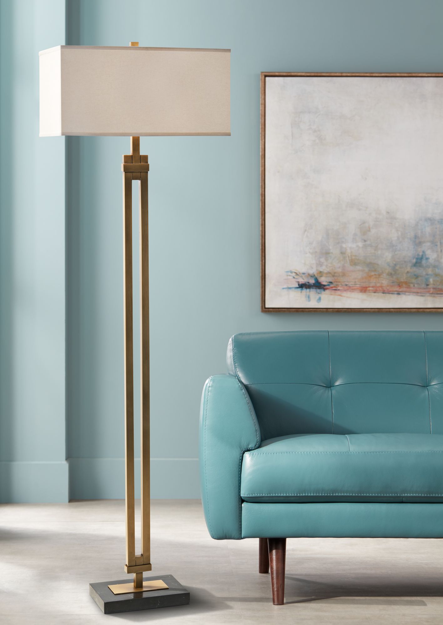John Richard Simplicity Brass Floor Lamp
