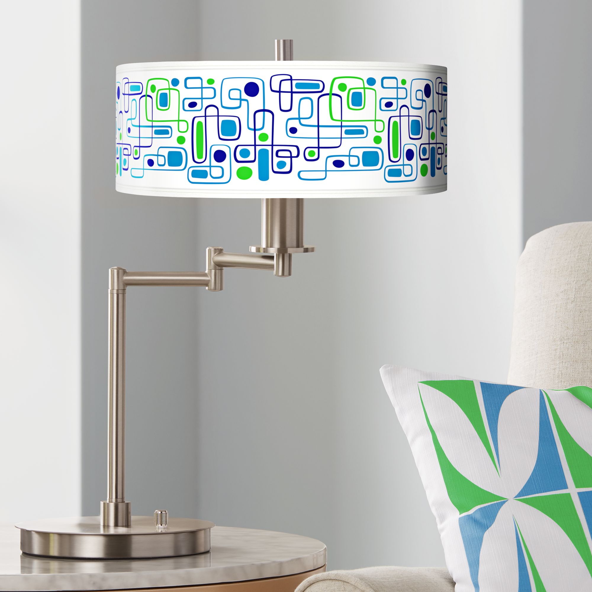Racktrack Giclee CFL Swing Arm Desk Lamp