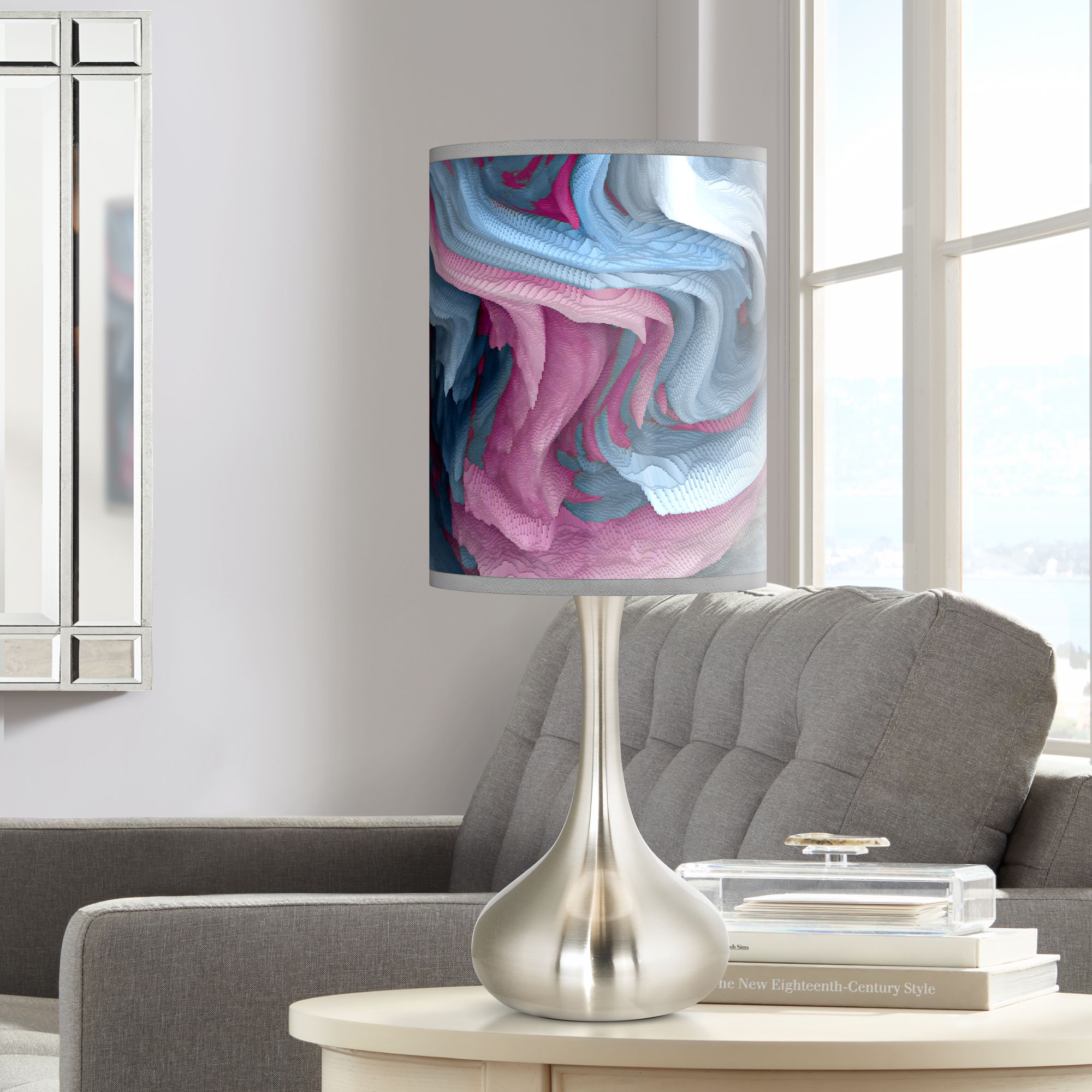 Europa Giclee Droplet Table Lamp