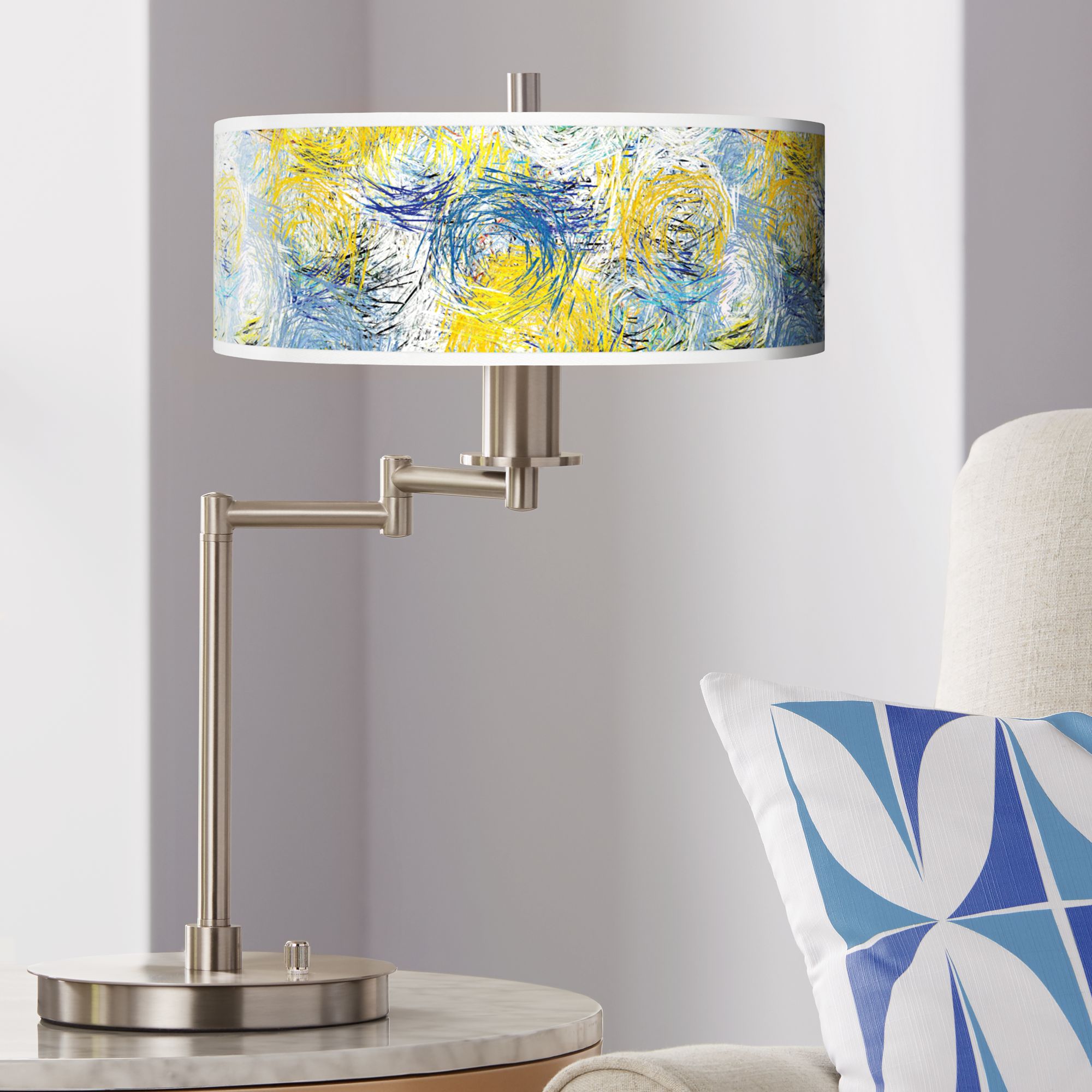 Starry Dawn Giclee Swing Arm LED Desk Lamp