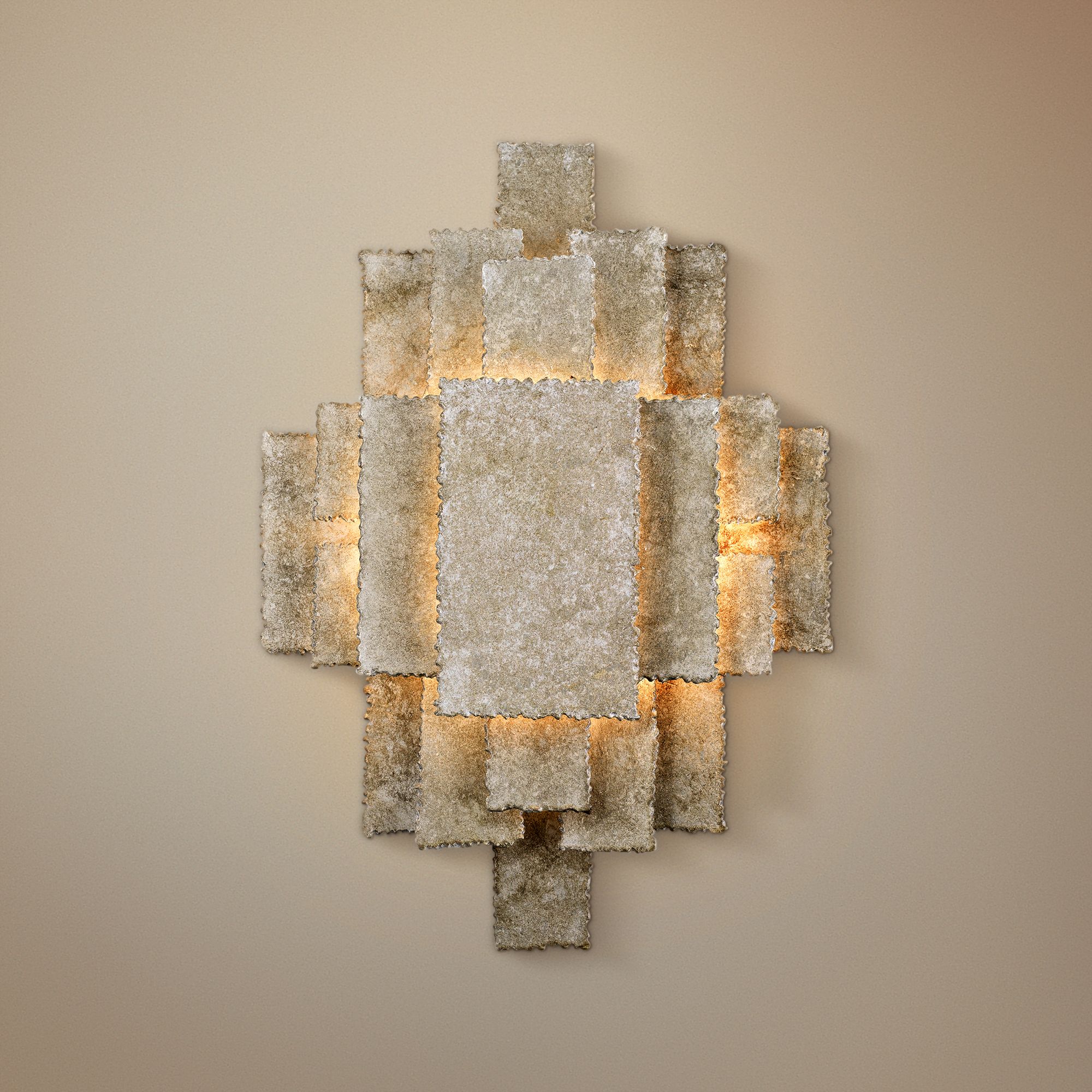 Crystorama Bronson 16 1/2" High Oxidized Silver Wall Sconce