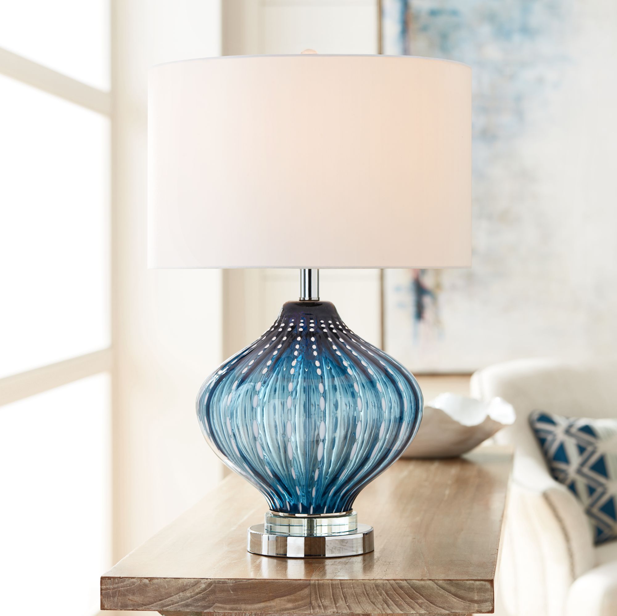 art glass table lamps