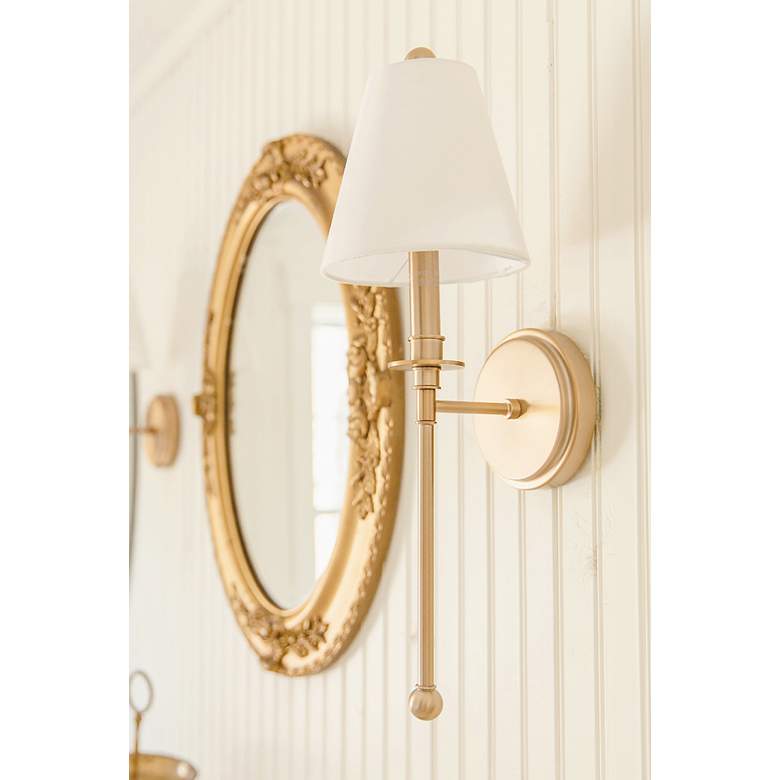 Crystorama Riverdale 14 1/2" High Aged Brass Wall Sconce ... Crystorama Riverdale 14 1/2" High Aged Brass Wall Sconce ... on Aged Brass Wall Sconce id=76088