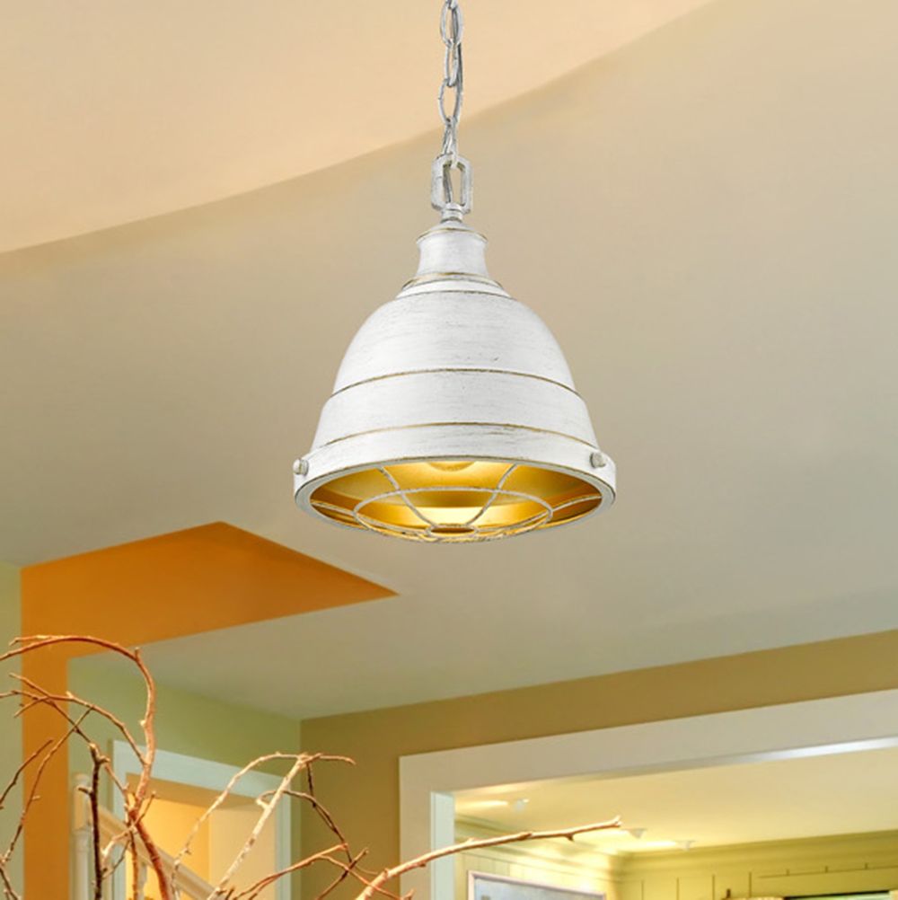 Bartlett 9 1/4" Wide French White Mini Pendant
