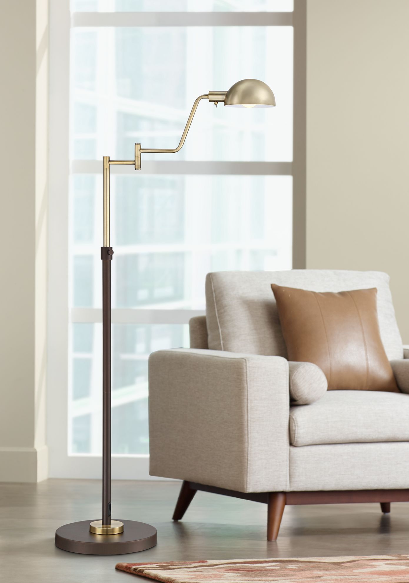 Webster LED Adjustable Pharmacy Floor Lamp