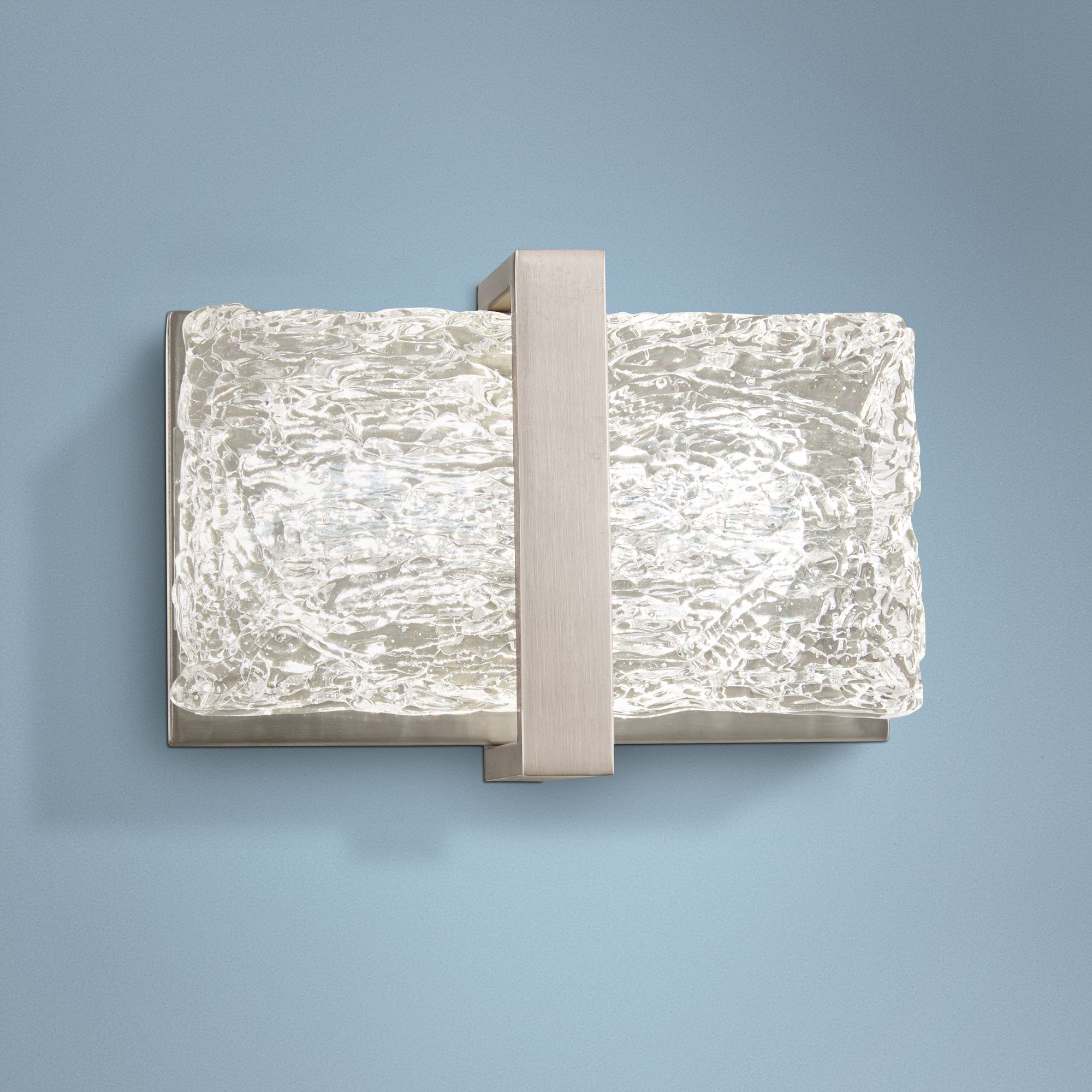 George Kovacs Forest Ice II 5" High Chrome LED Wall Sconce