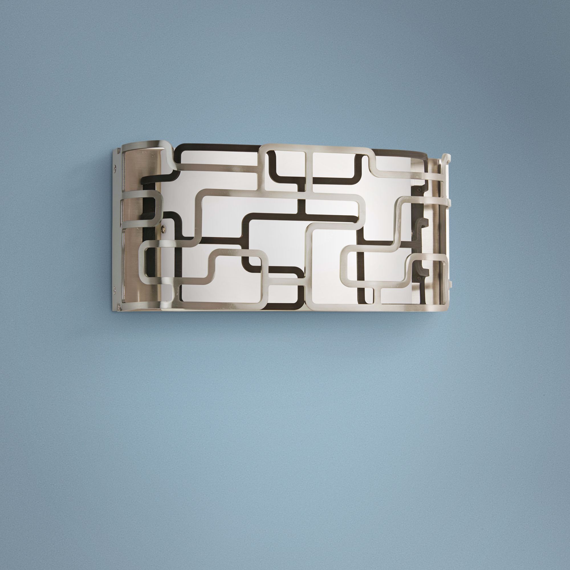 Alecia's Tiers 12" Wide Brushed Nickel LED Bath Light