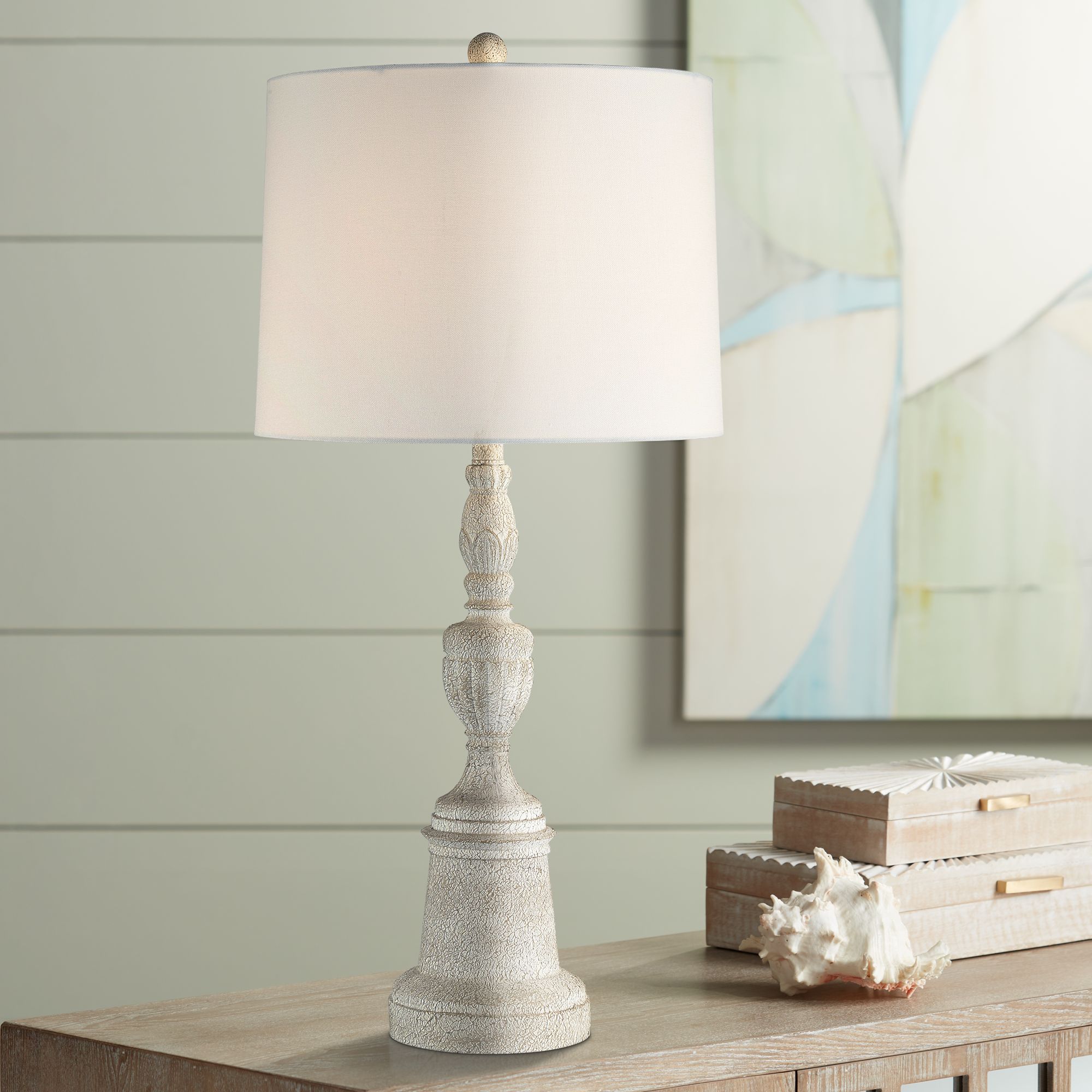 Lite Source Whichello White Table Lamp