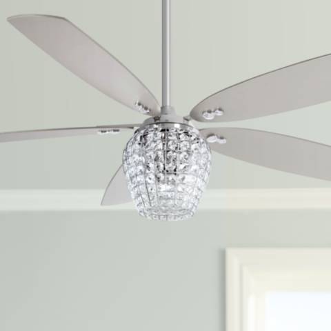 56 Minka Aire Bling Chrome Led Ceiling, How To Bling Out A Ceiling Fan