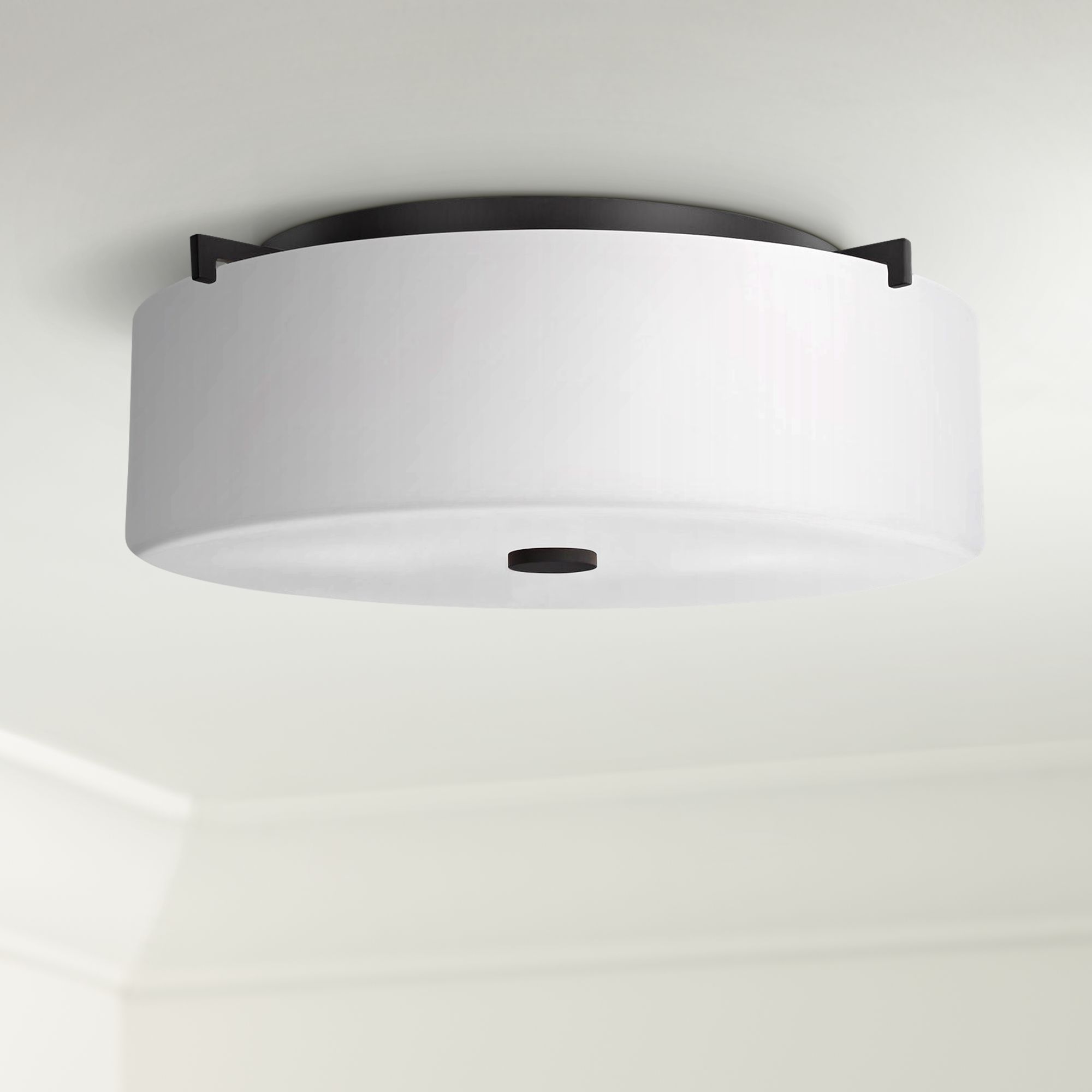 Sunset Drive 16" Wide Oil-Rubbed Bronze Flushmount Ceiling Light