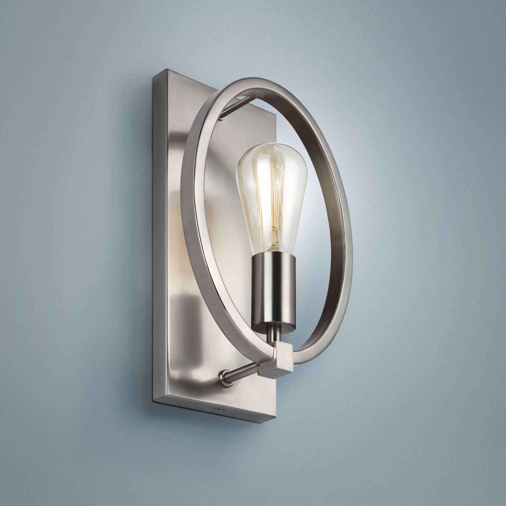 Feiss Marlena 12 1/2" High Satin Nickel Wall Sconce