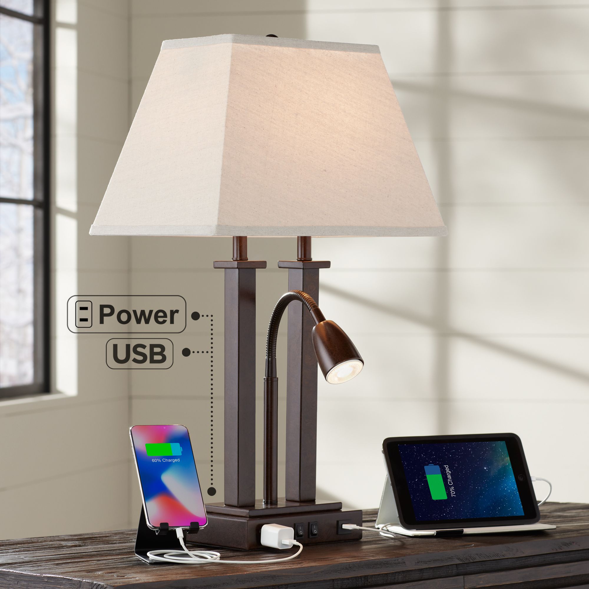 led reading table lamp