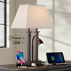 Usb Table Lamps Featuring Built In Usb Ports Lamps Plus