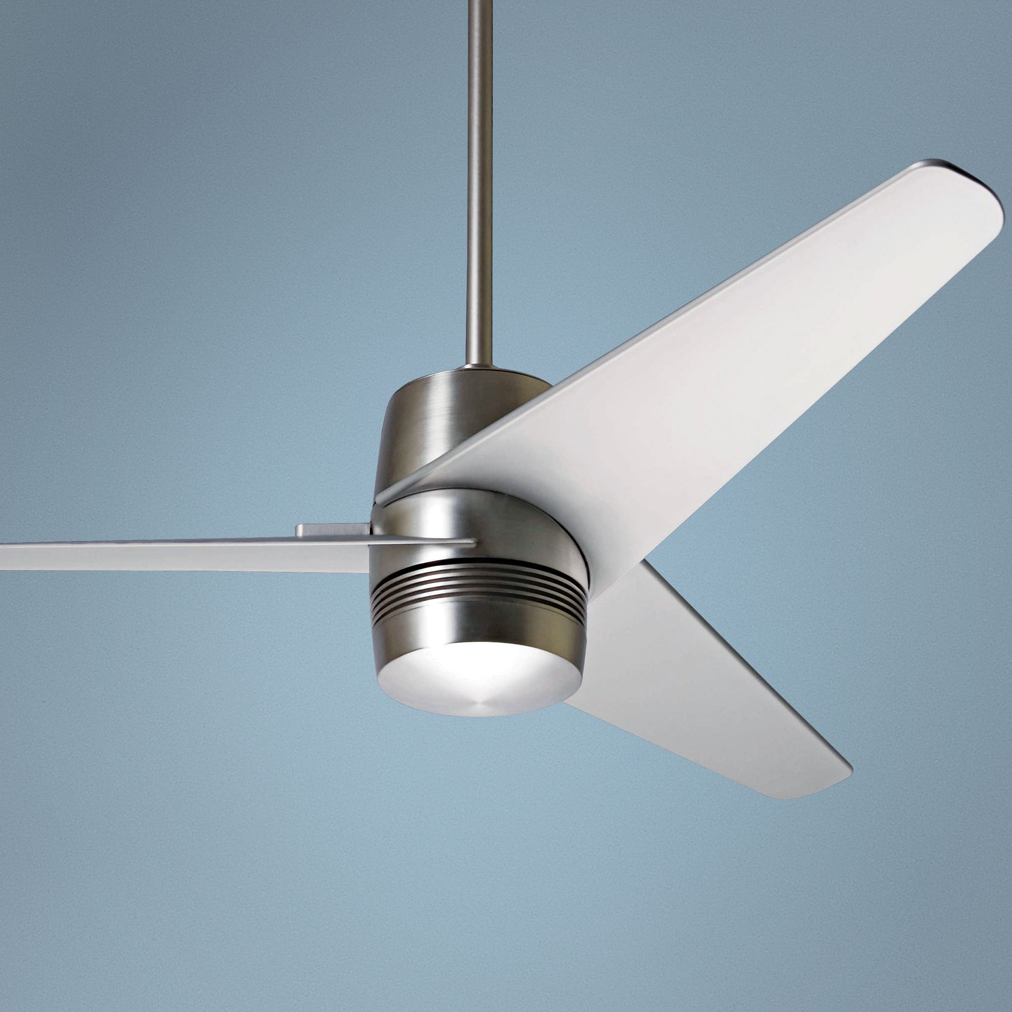 42" Modern Fan Altus Aluminum Finish Flush Mount Ceiling Fan - #J9278 ...