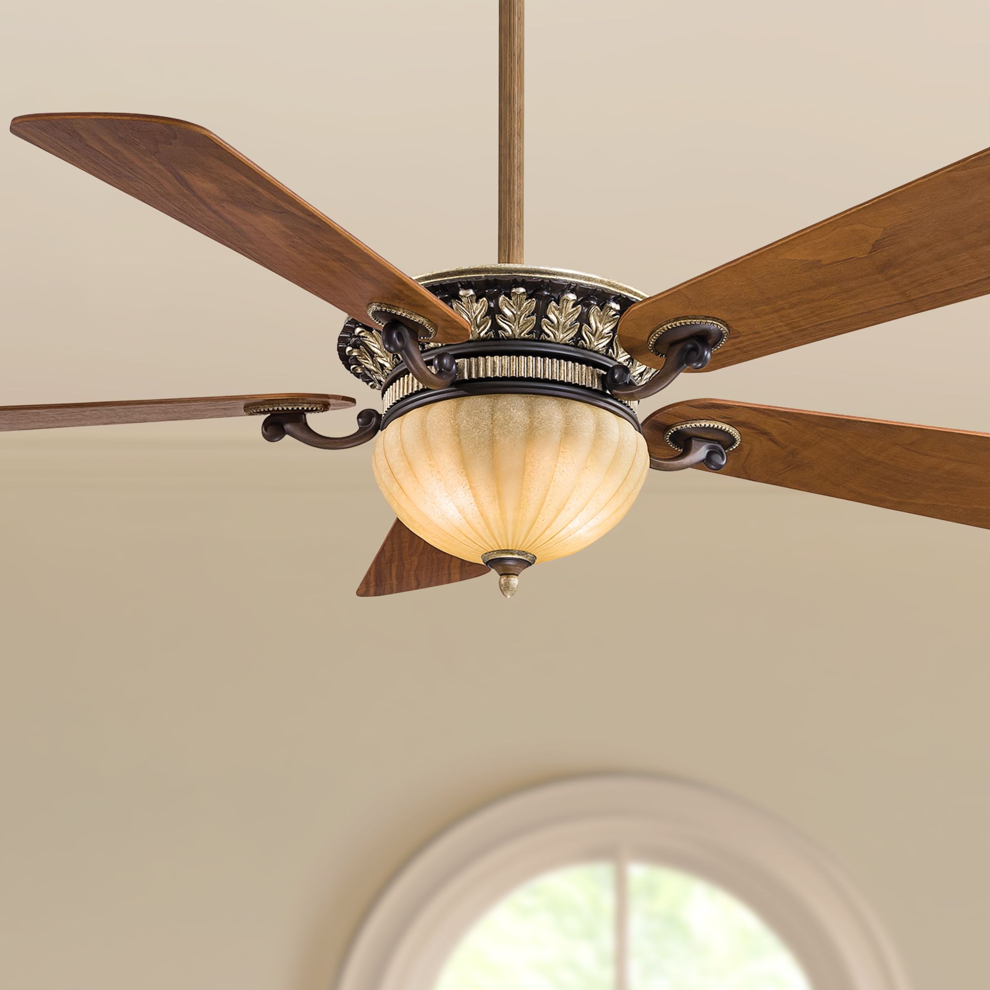 52" Minka Aire Volterra Belcaro Walnut LED Ceiling Fan