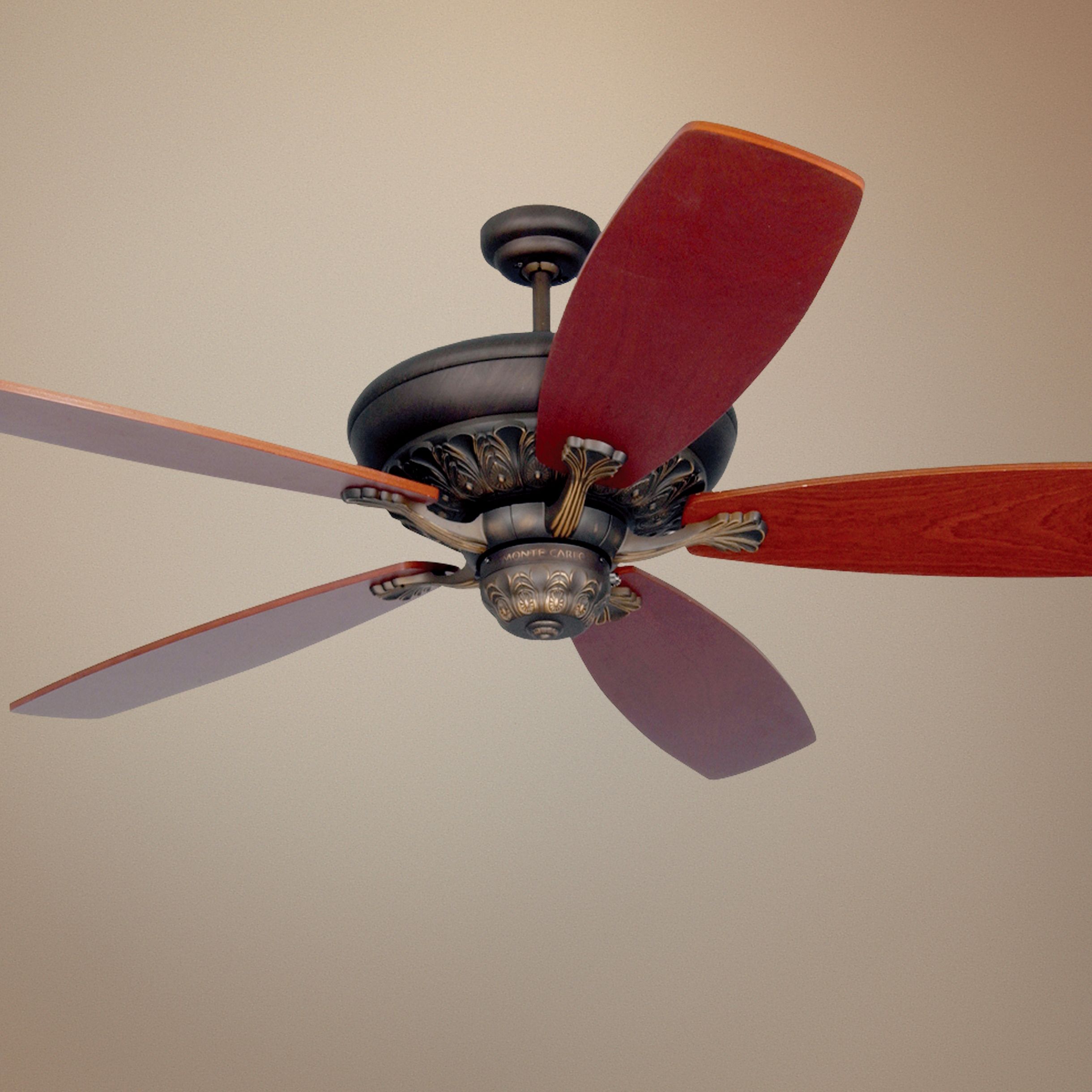 60" Monte Carlo St. Ives Roman Bronze Ceiling Fan