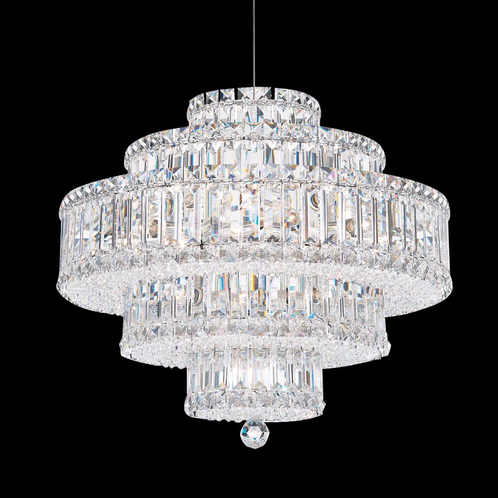 Schonbek Plaza 21" Wide Silver Spectra Crystal Chandelier