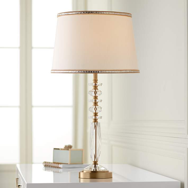 Flora Gold And Crystal Table Lamp By, Bling Table Lamps