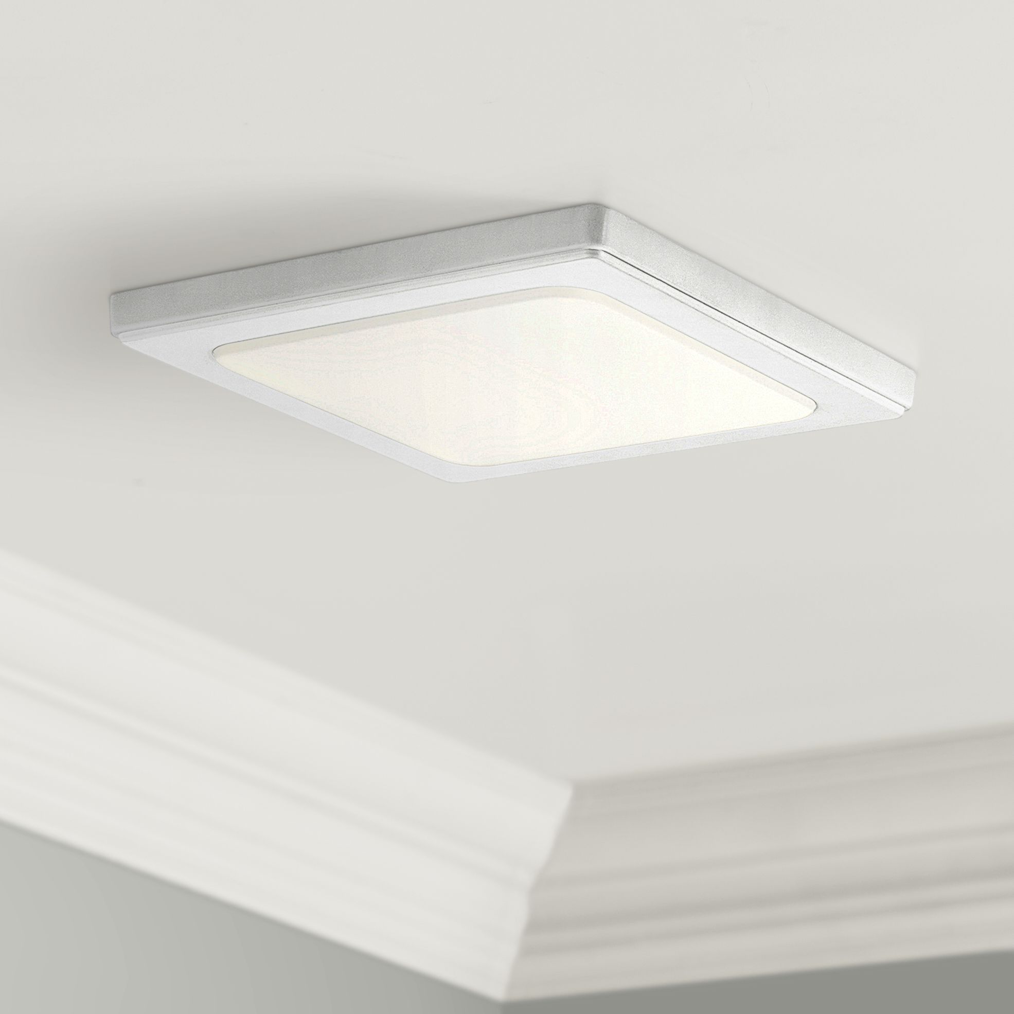 Kichler Zeo 10" Wide Square White 3000K LED Ceiling Light