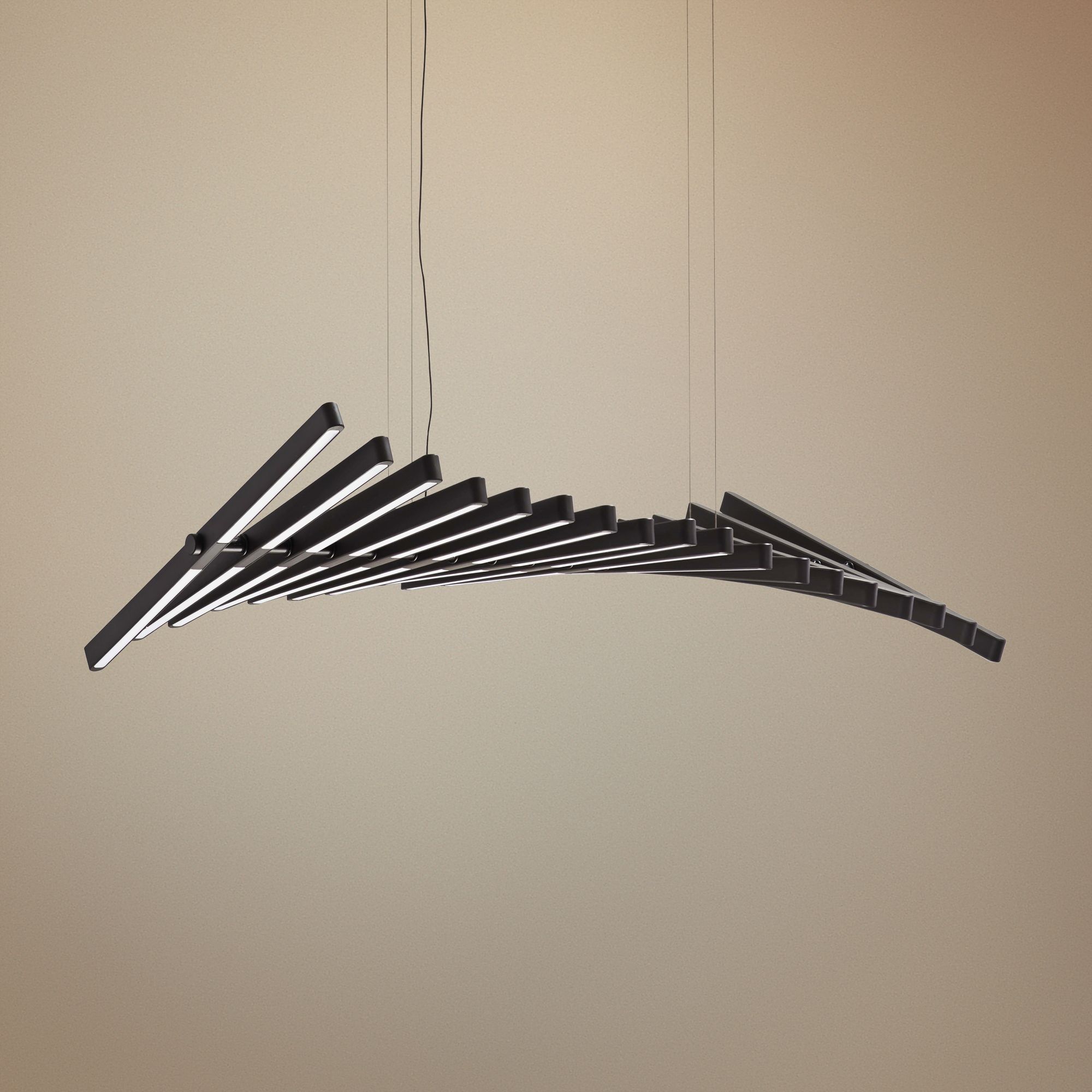 Stake Out 34"W Chocolate LED Kitchen Island Light Pendant