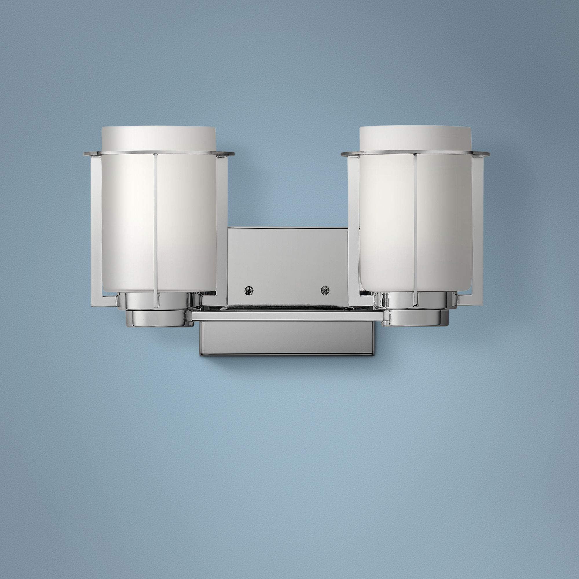 Kichler Chagrin 7 3/4" High Chrome 2-Light Wall Sconce