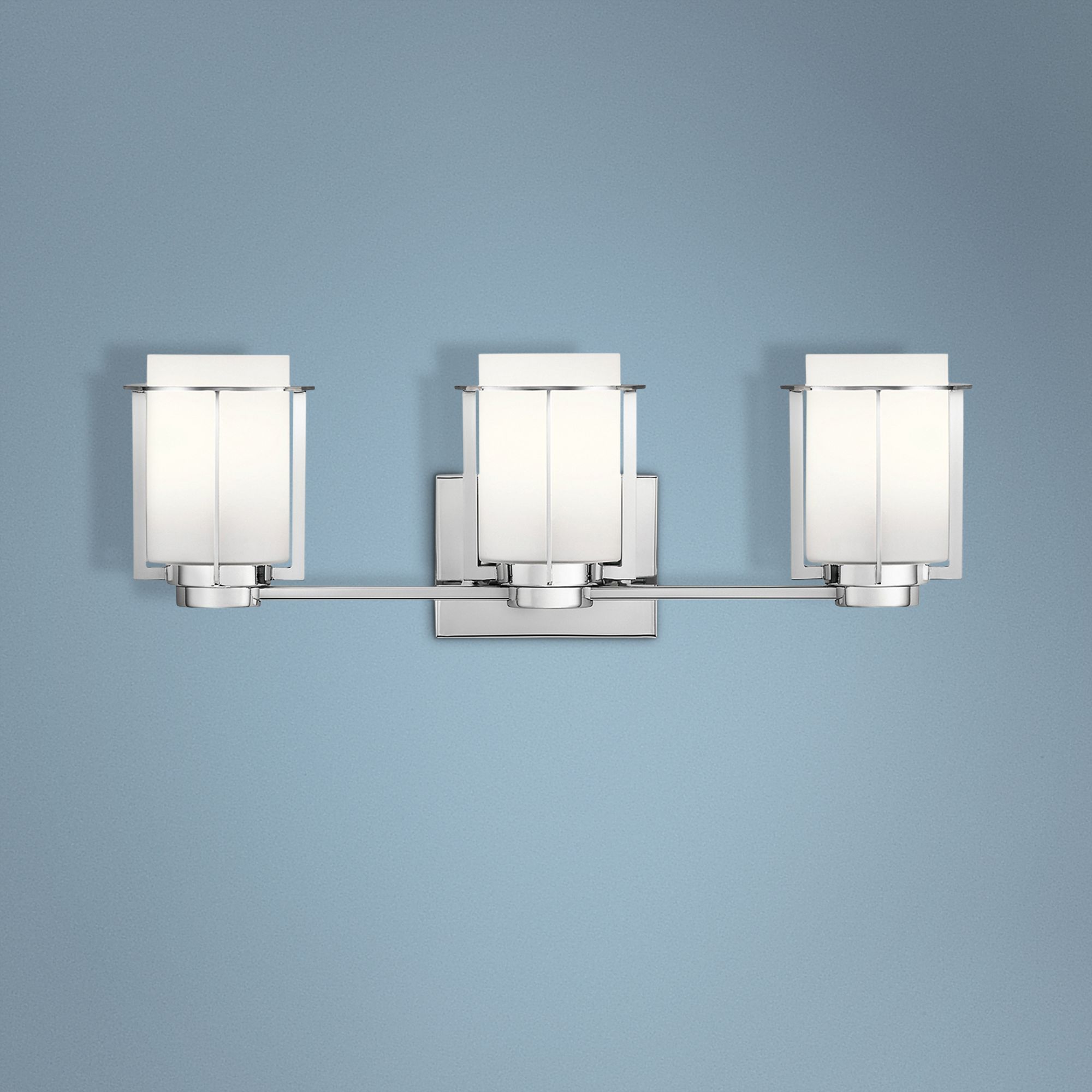 Kichler Chagrin 23 1/2" Wide Chrome 3-Light Bath Light