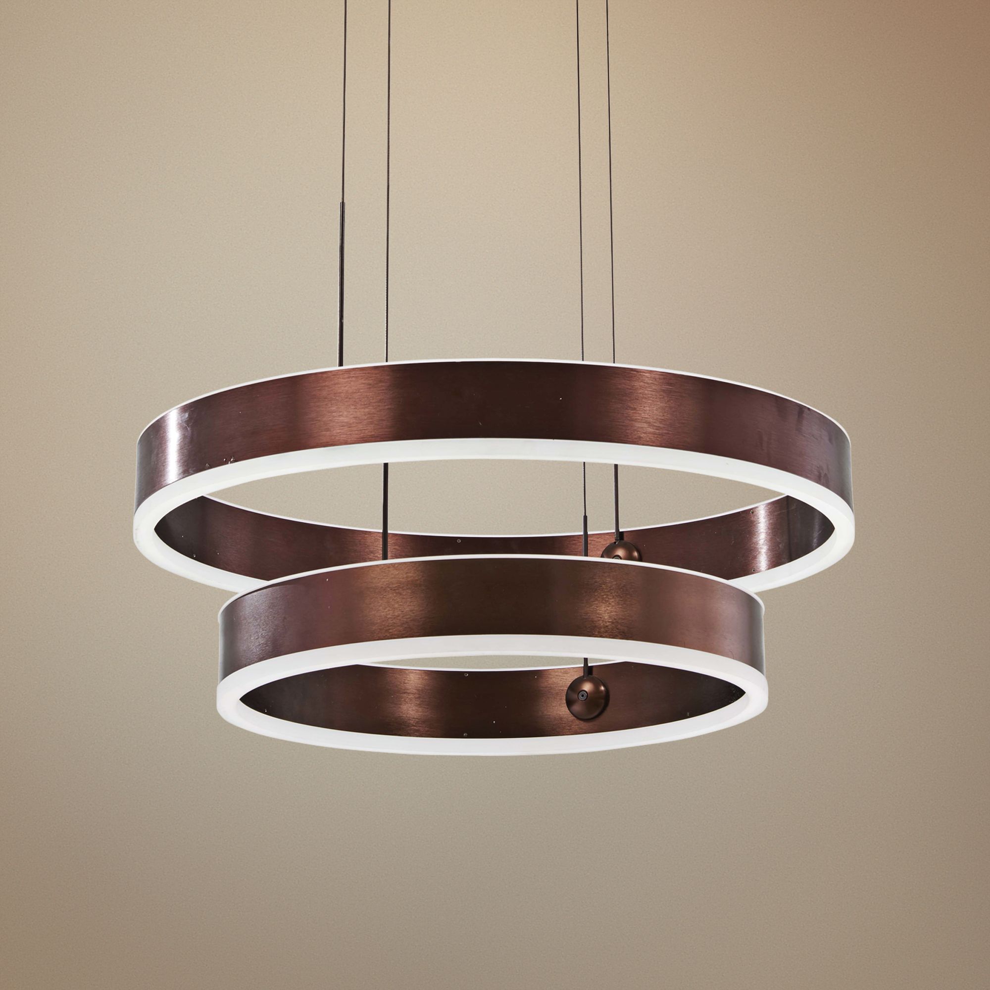 George Kovacs Rendezvous 23 3/4"W Satin Bronze LED Pendant