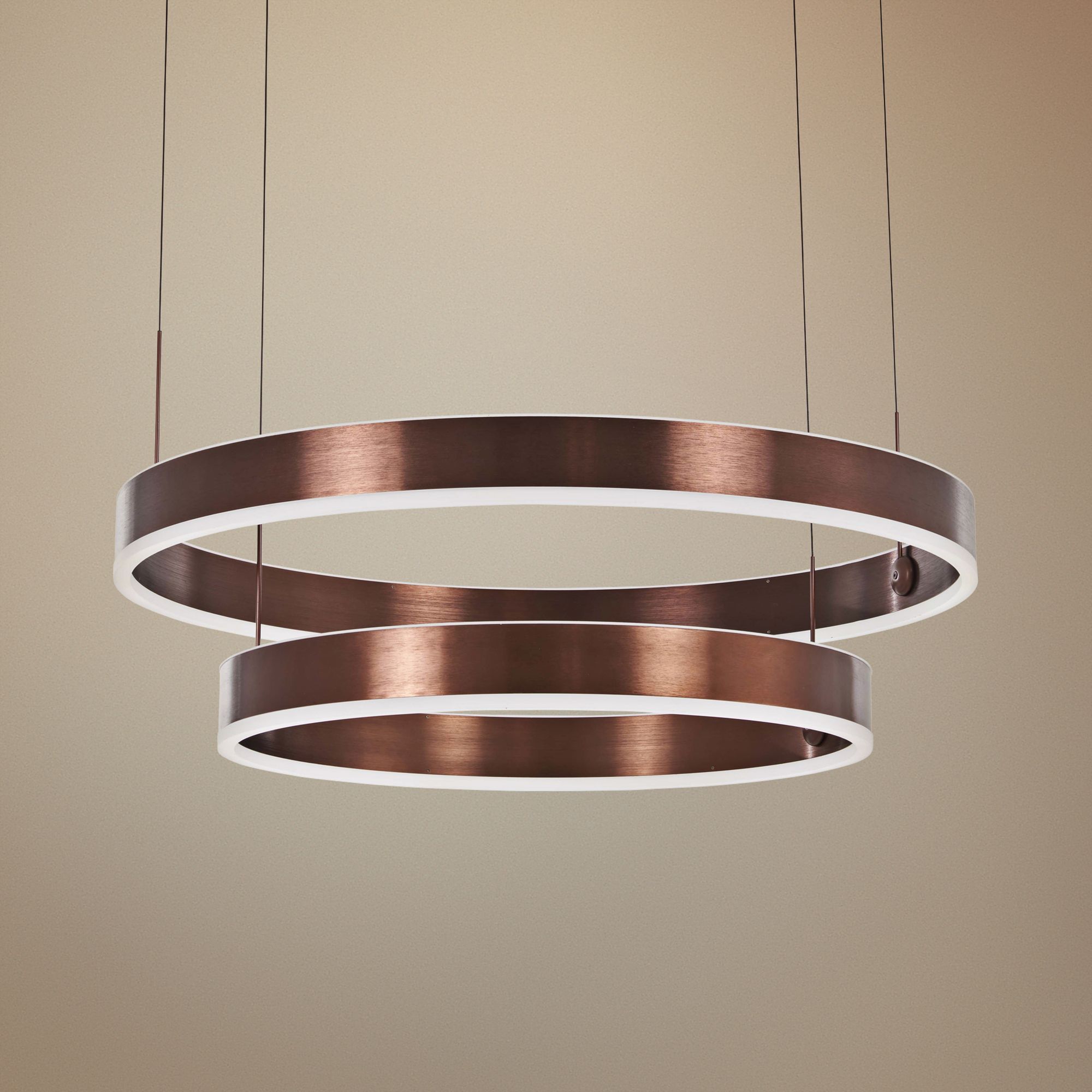 George Kovacs Rendezvous 31 1/2"W Satin Bronze LED Pendant