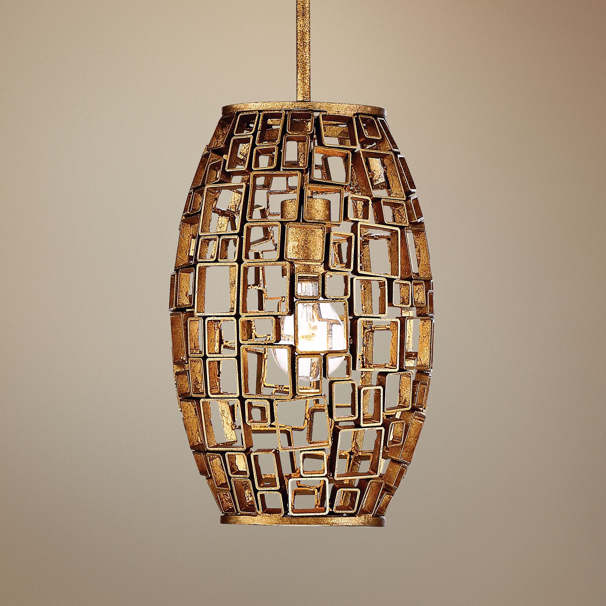 Metropolitan Abbondanza 8" Wide Halcyon Gold Mini Pendant