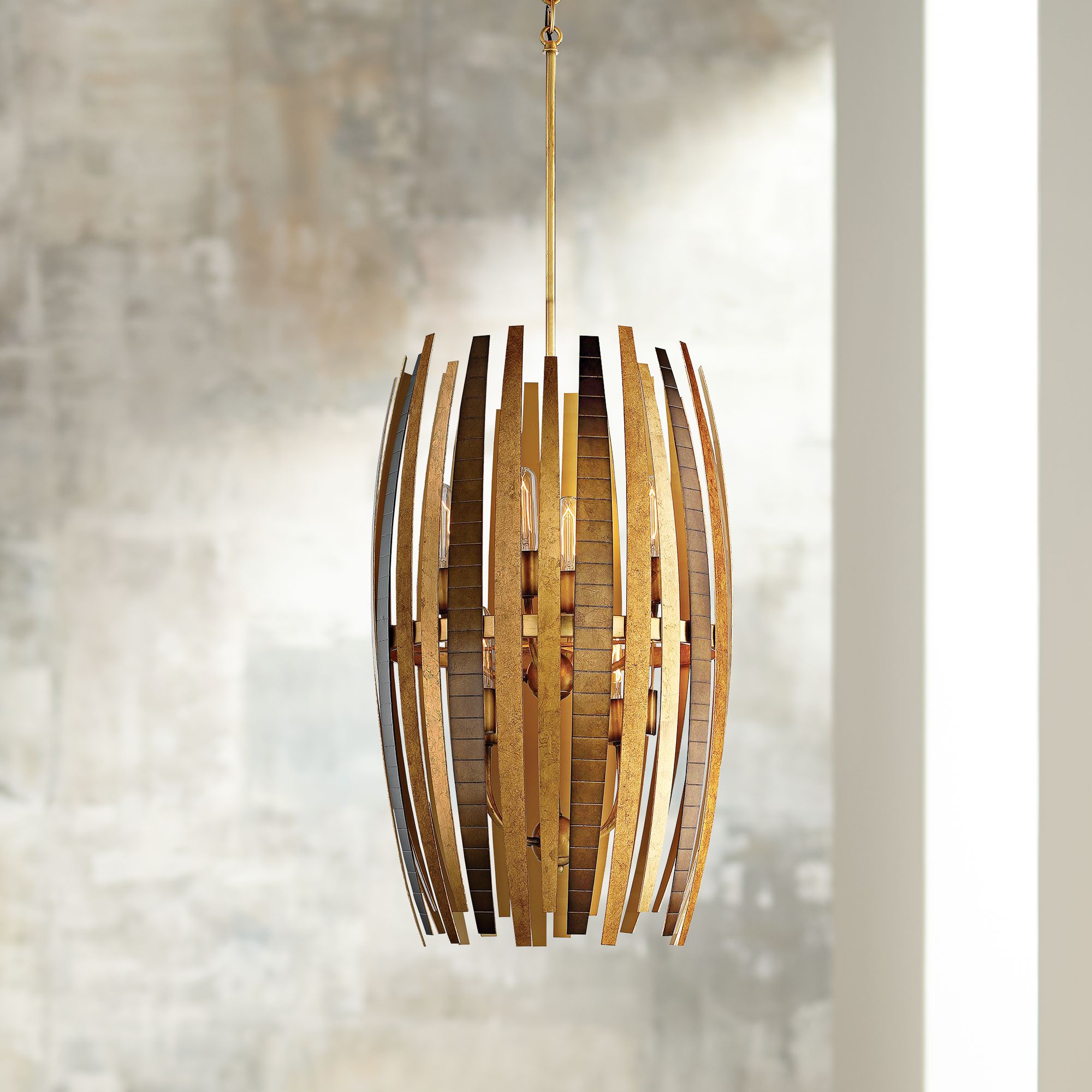 Metropolitan Manitou 17" Wide 8-Light Ardor Gold Pendant