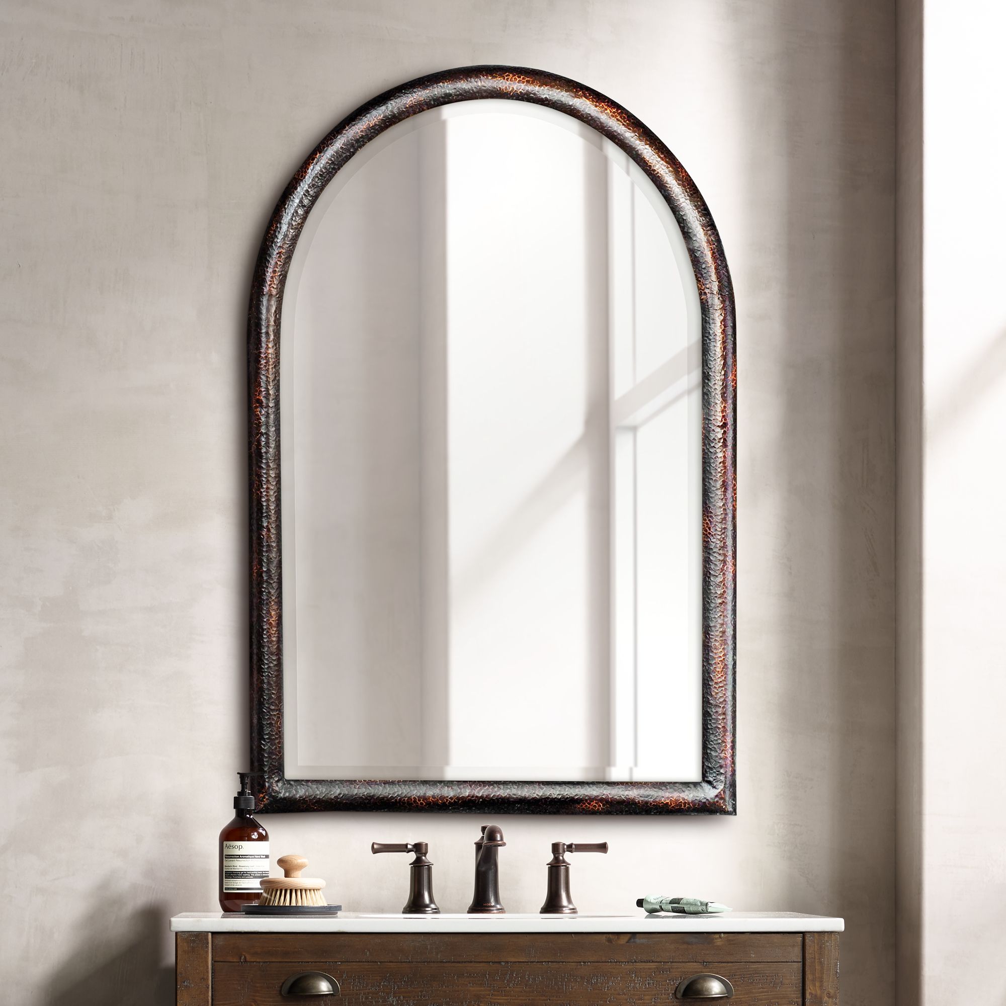 Uttermost Rada Aged Dark Bronze 30" x 46" Wall Mirror