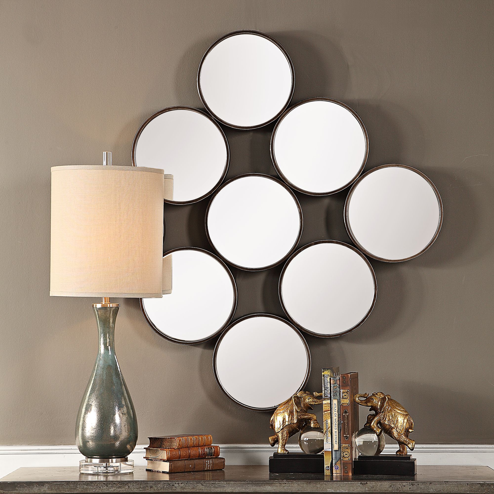 Devet Burnished Bronze 35 1/2" x Wall Mirror