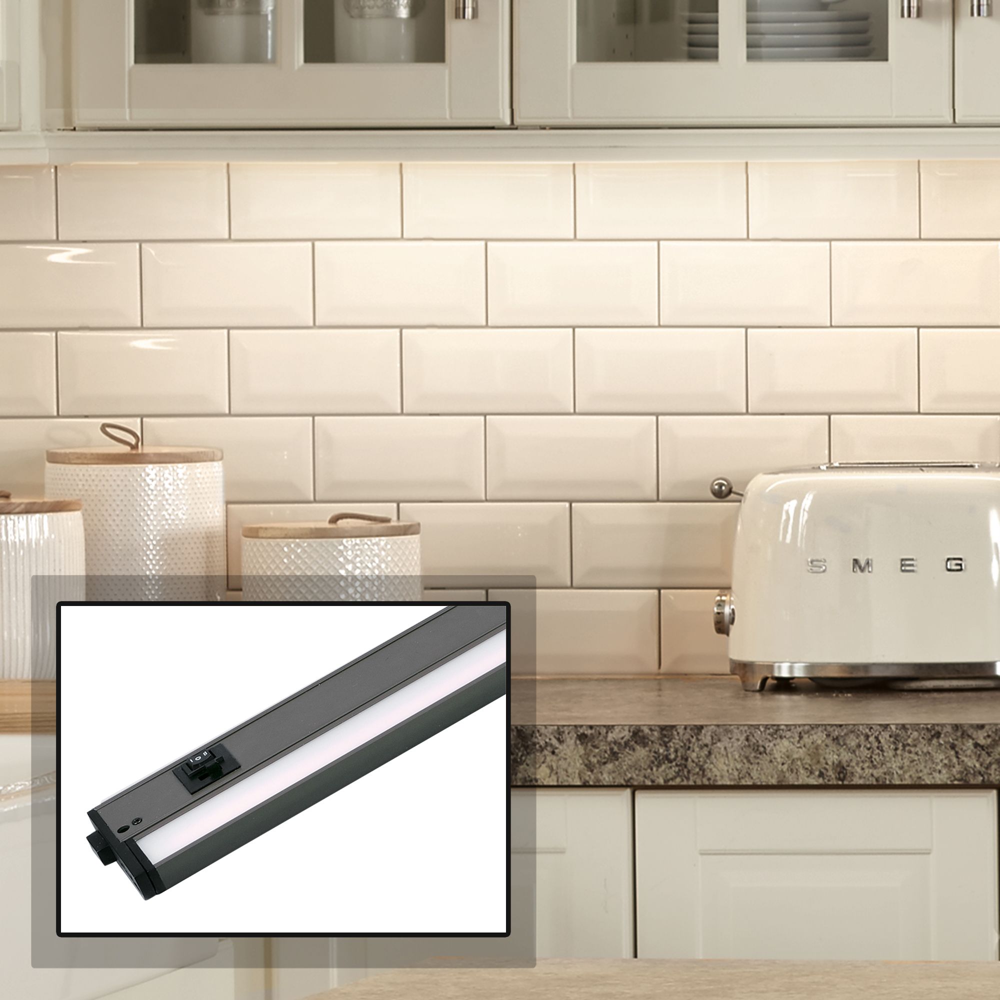 CounterMax MX-L-120-3K 18" W Bronze LED Undercabinet Light