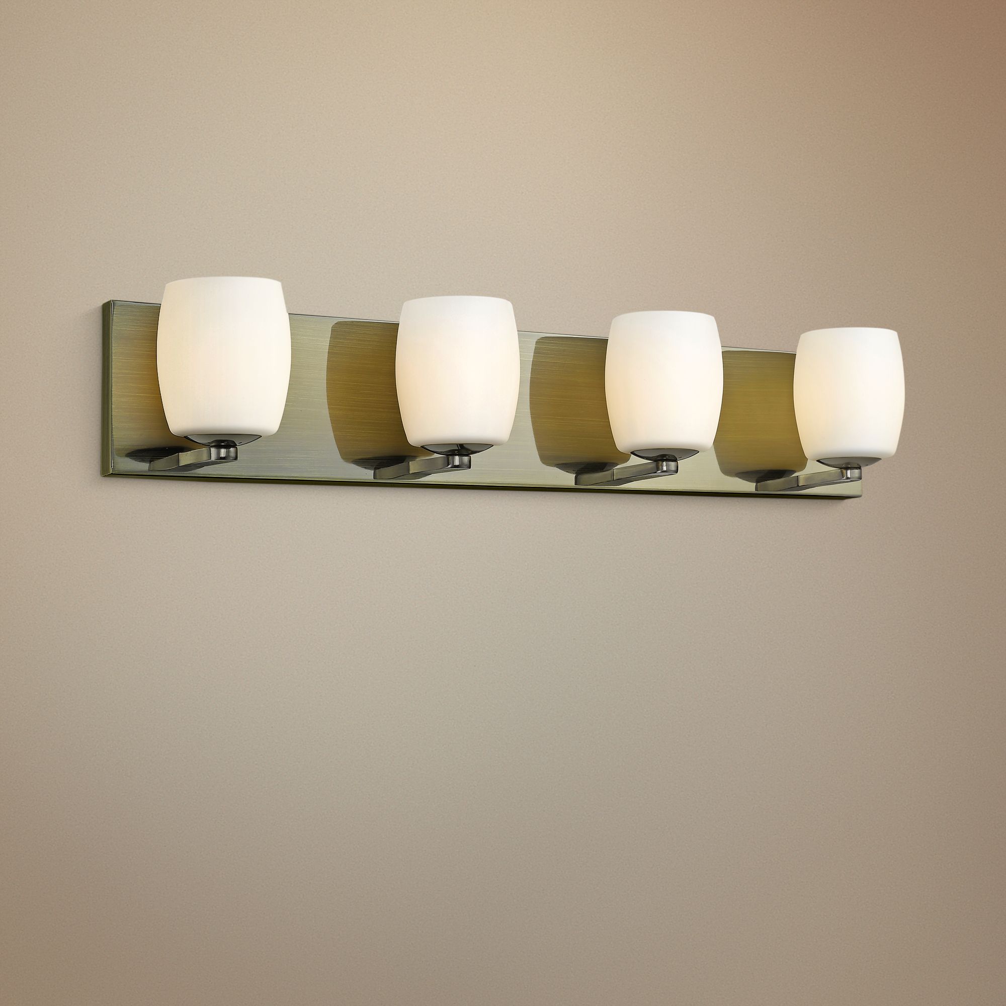 Serenity 26" Wide Antique Brass 4-Light Bath Light