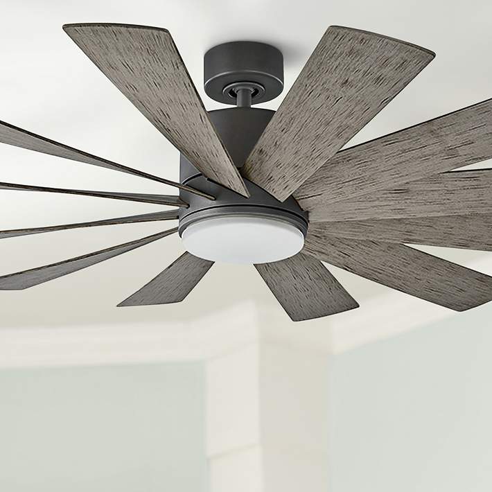 60 Modern Forms Windflower Graphite Led Wet Ceiling Fan 58v82 Lamps Plus