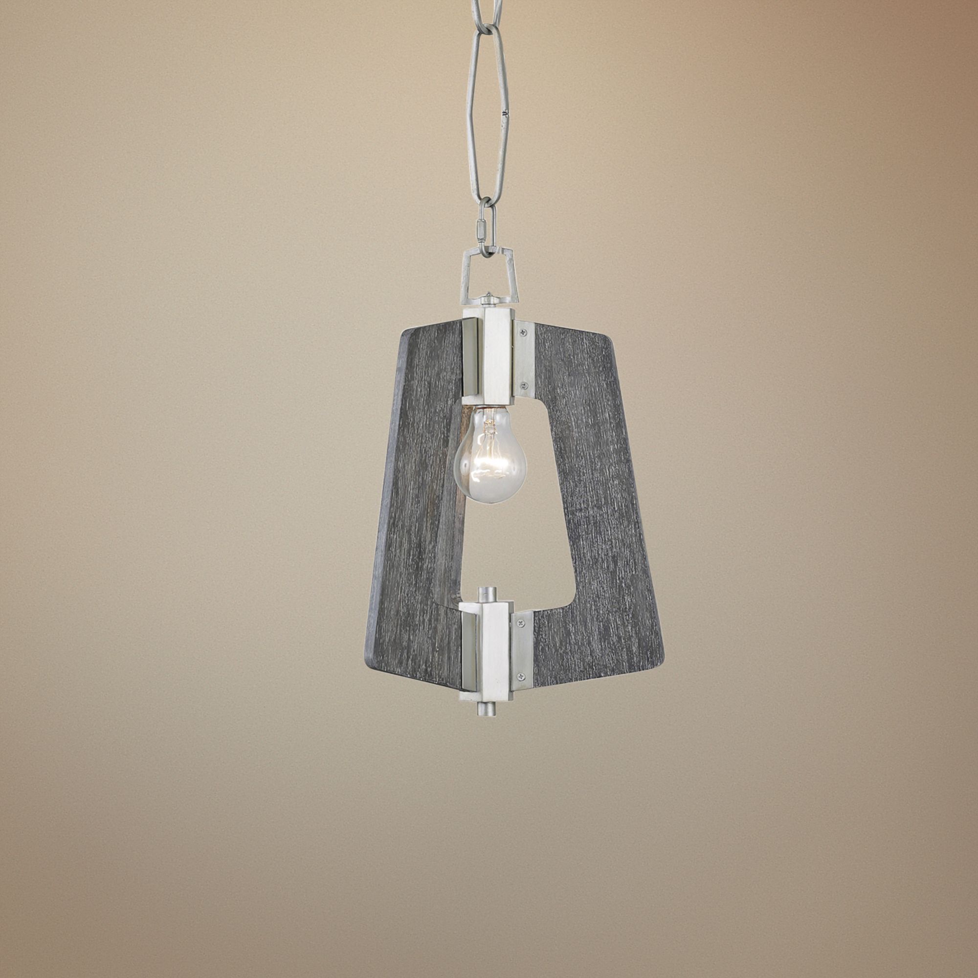 Varaluz Lofty 11 1/2" Wide Silverado and Gray Mini Pendant
