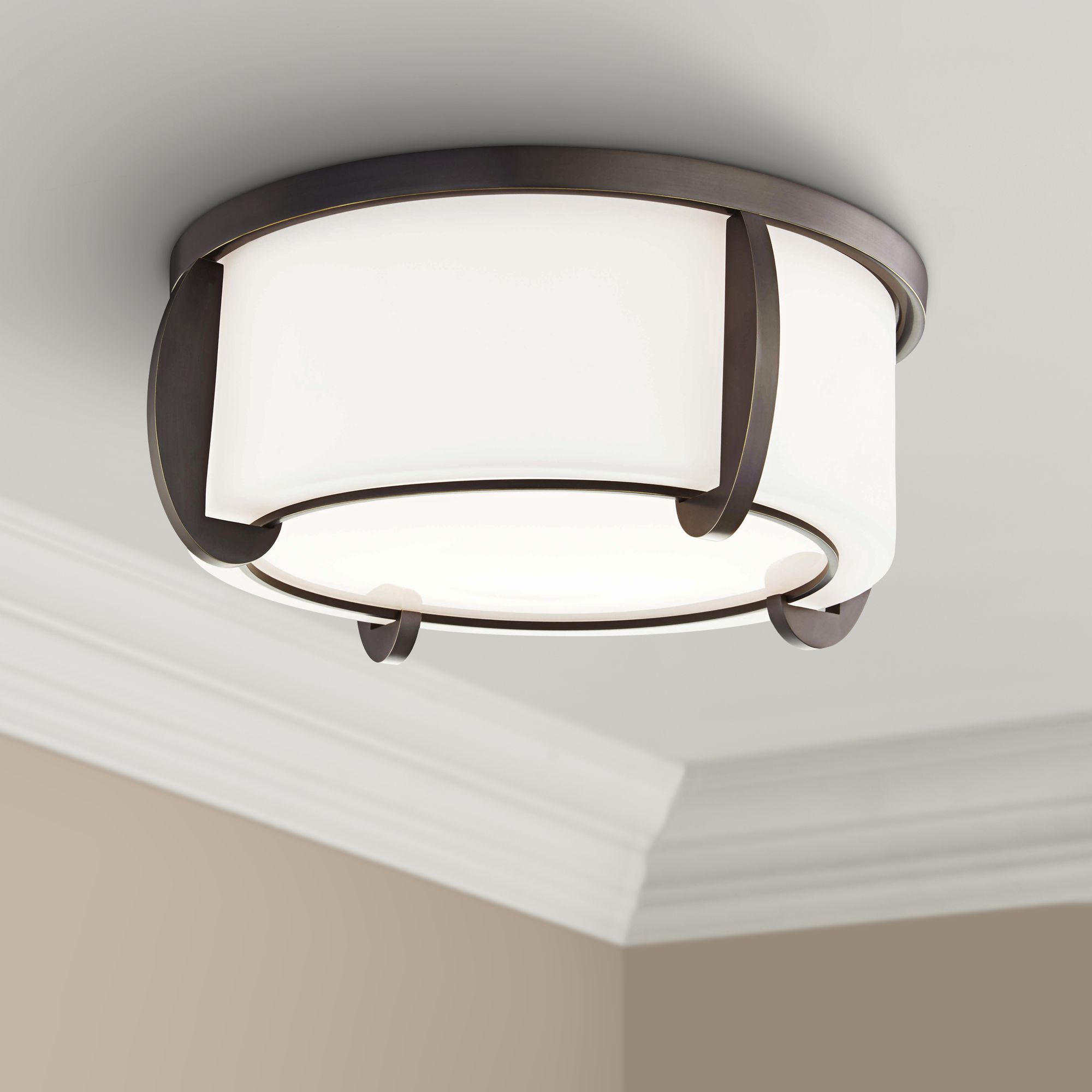 Hudson Valley Talon 12 3/4" Wide Old Bronze Ceiling Light