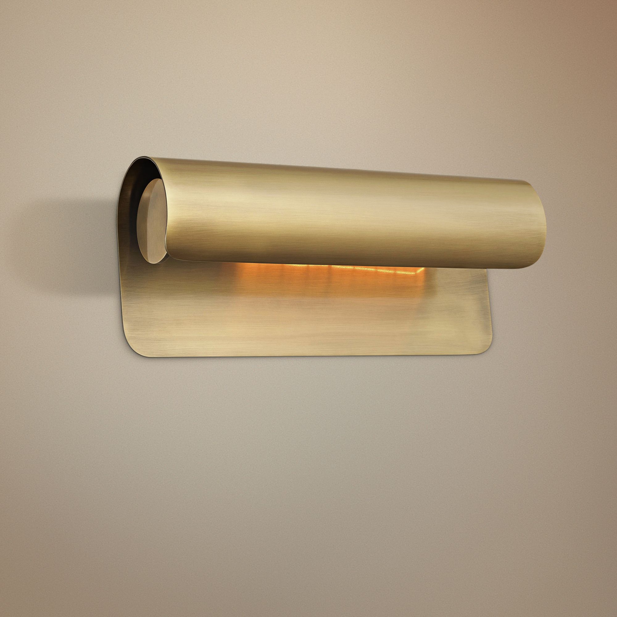 Hudson Valley Accord 12 3/4" Wide Aged Brass Wall Sconce