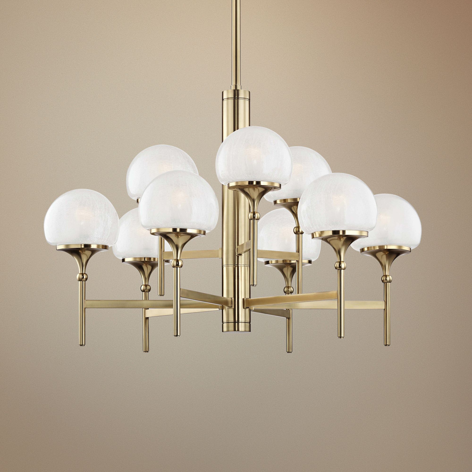 Hudson Valley Salem 36" Wide Aged Brass 9-Light Chandelier