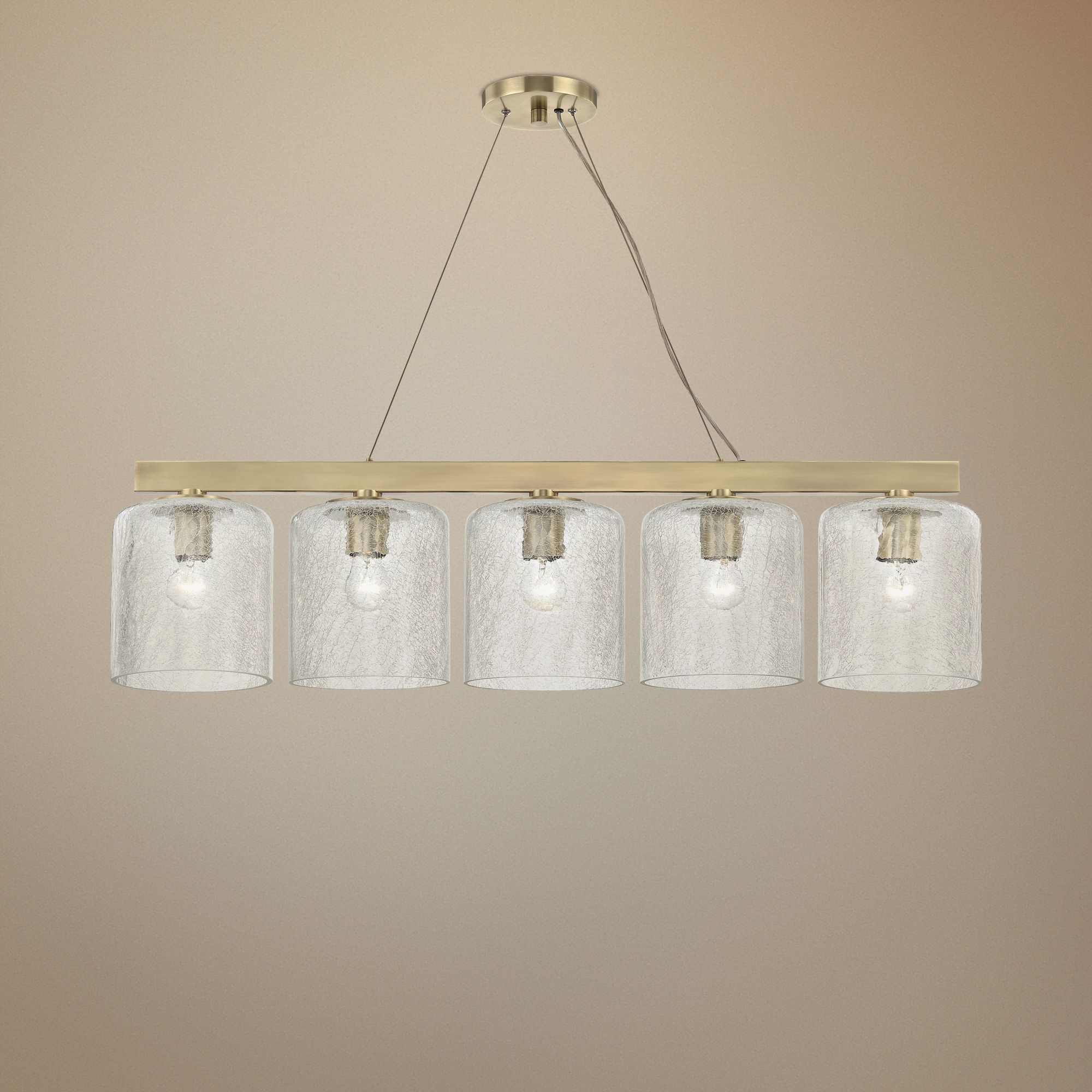 Charles 40 1/2" Wide Aged Brass Kitchen Island Light Pendant 59A49