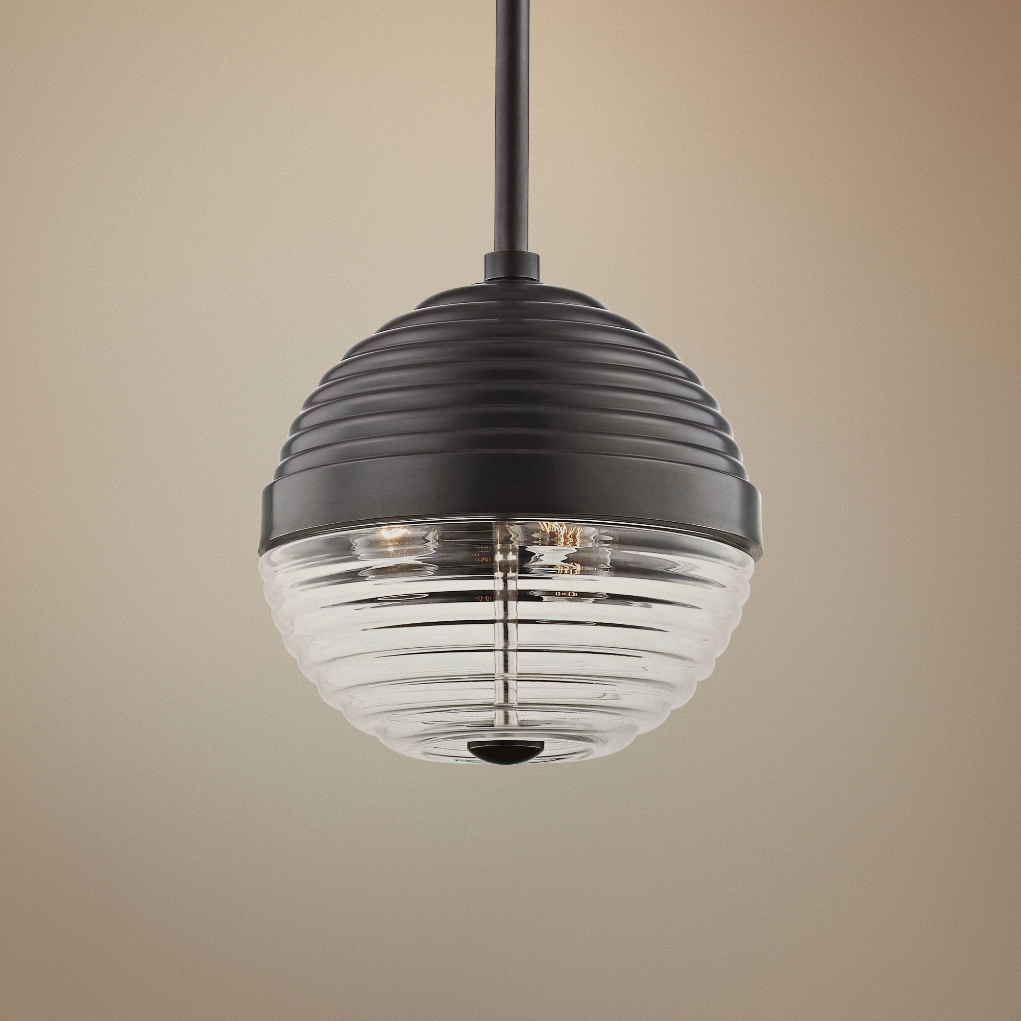 Hudson Valley Easton 10 1/4"W Bronze 3-Light Mini Pendant