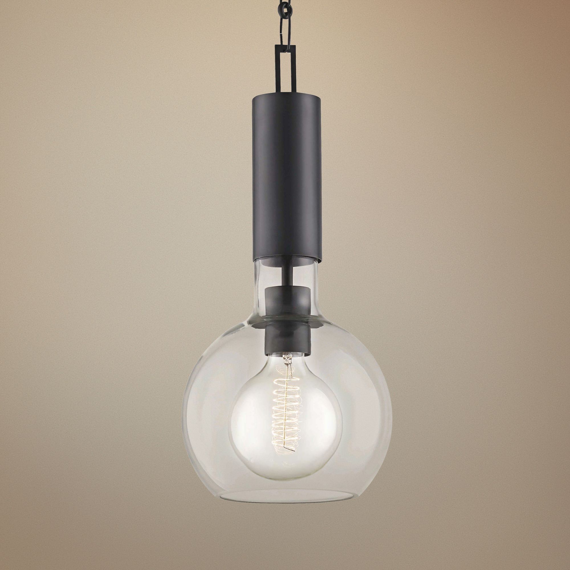 Hudson Valley Raleigh 9" Wide Old Bronze Mini Pendant